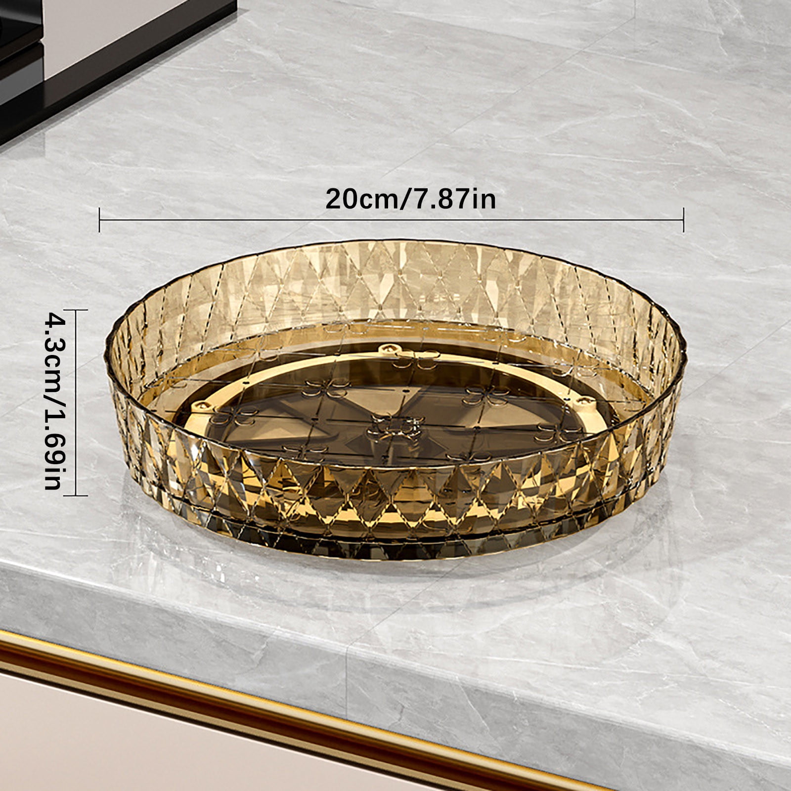 Xuniizn Multipurpose Lazy Susan Organizer - 360 Rotating Spice Rack Turntable for Kitchen Cabinet Storage & Table Top Display Coffee - Image 5