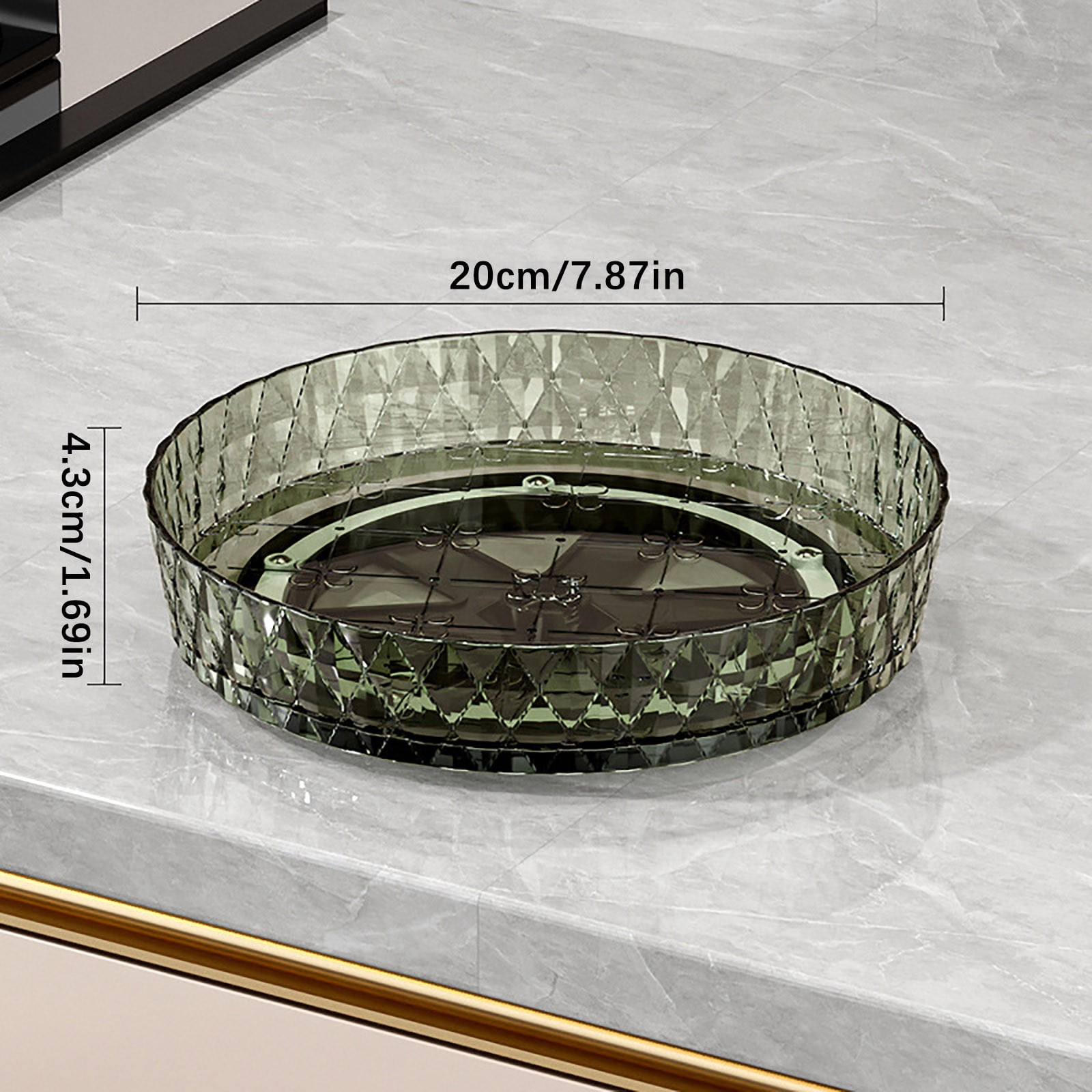 Xuniizn Multipurpose Lazy Susan Organizer - 360 Rotating Spice Rack Turntable for Kitchen Cabinet Storage & Table Top Display Green - Image 2