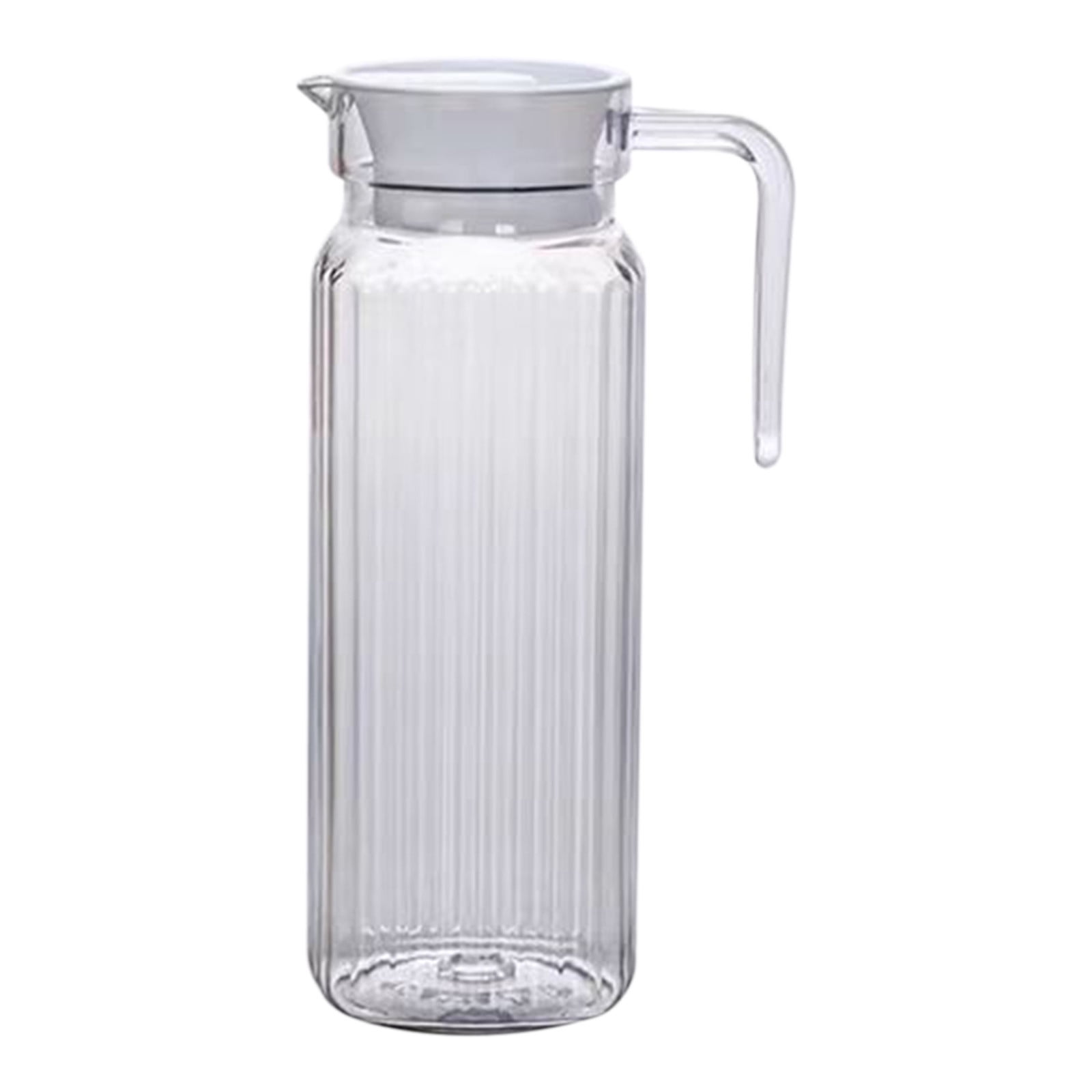 PALIFEUR Water Pitcher with Lid, 2 L Plastic Pitcher for Tea & Juice Water, Hot/Cold Water Jug, Tea Pitcher, Juice Pitcher, 13.5 x 7.2 x 4.7 Inch Z-3-Clear - Image 2
