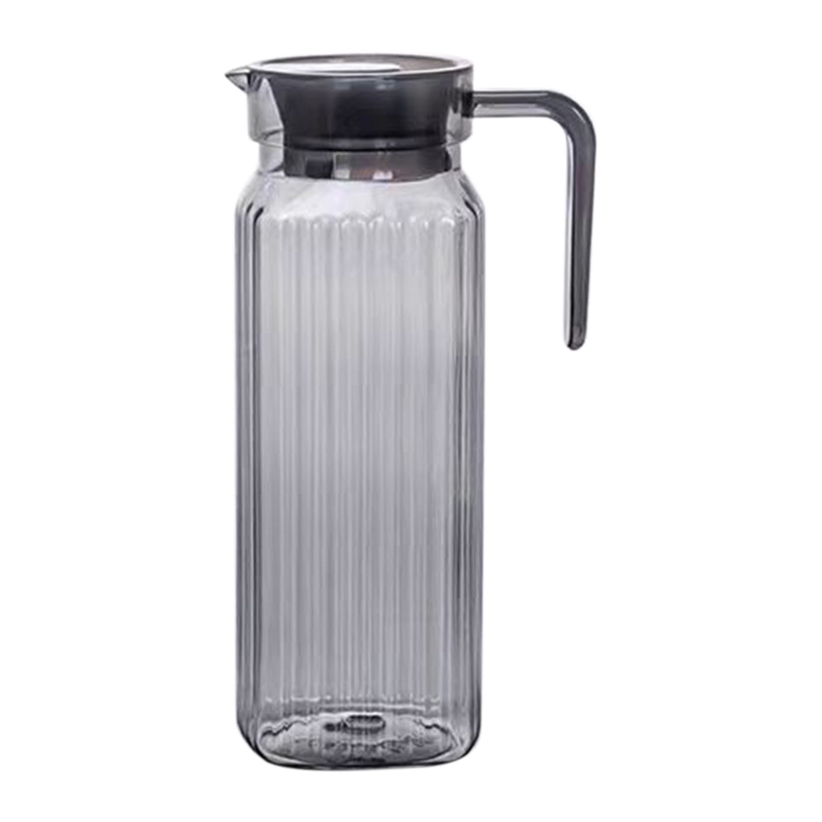 PALIFEUR Water Pitcher with Lid, 2 L Plastic Pitcher for Tea & Juice Water, Hot/Cold Water Jug, Tea Pitcher, Juice Pitcher, 13.5 x 7.2 x 4.7 Inch Z-3-Gray - Image 2