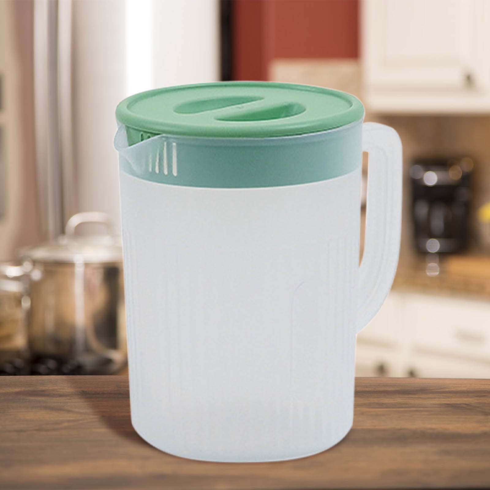 PALIFEUR Water Pitcher with Lid, 2 L Plastic Pitcher for Tea & Juice Water, Hot/Cold Water Jug, Tea Pitcher, Juice Pitcher, 13.5 x 7.2 x 4.7 Inch Z-4-B - Image 6