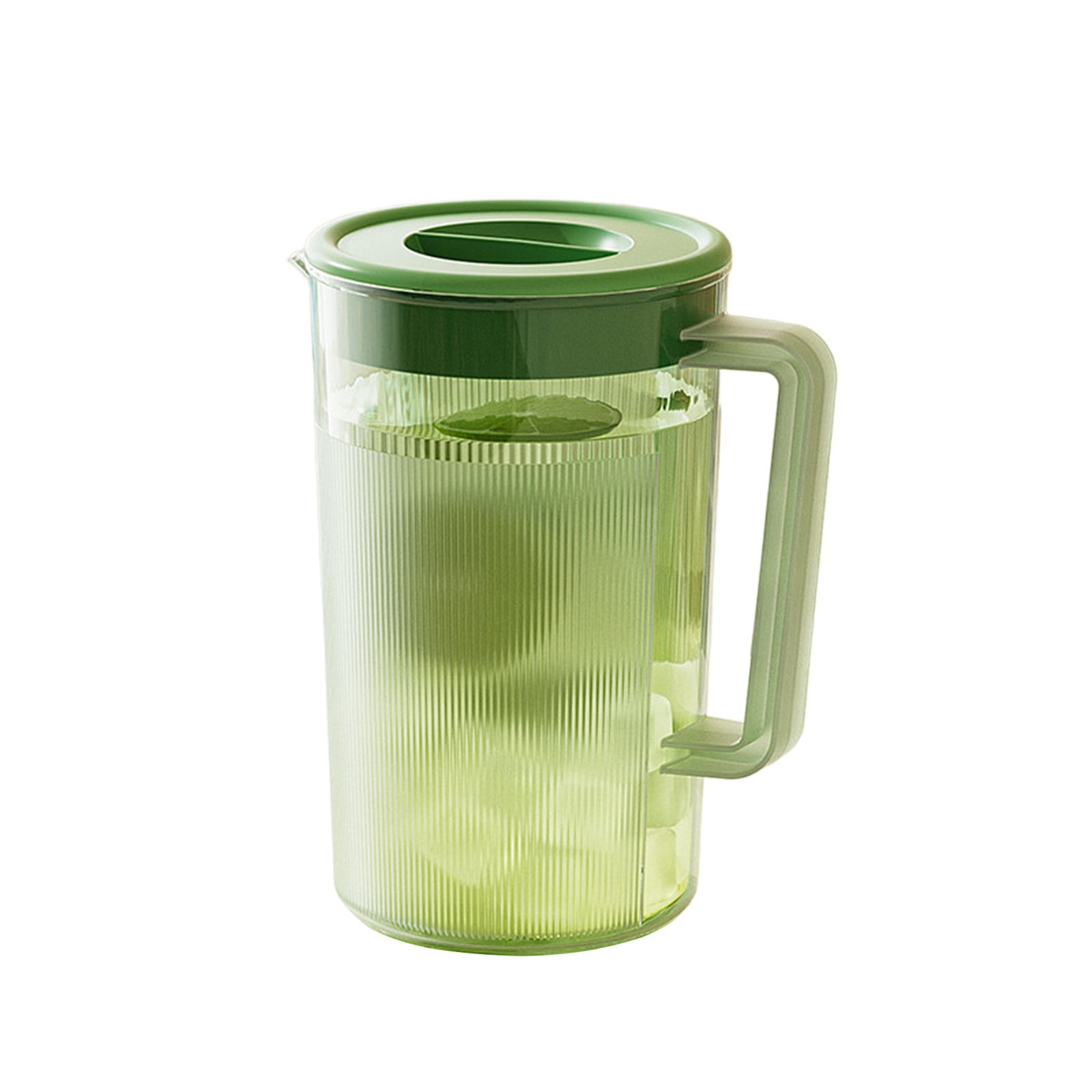 PALIFEUR Water Pitcher with Lid, 2 L Plastic Pitcher for Tea & Juice Water, Hot/Cold Water Jug, Tea Pitcher, Juice Pitcher, 13.5 x 7.2 x 4.7 Inch Z-7-Green - Image 2