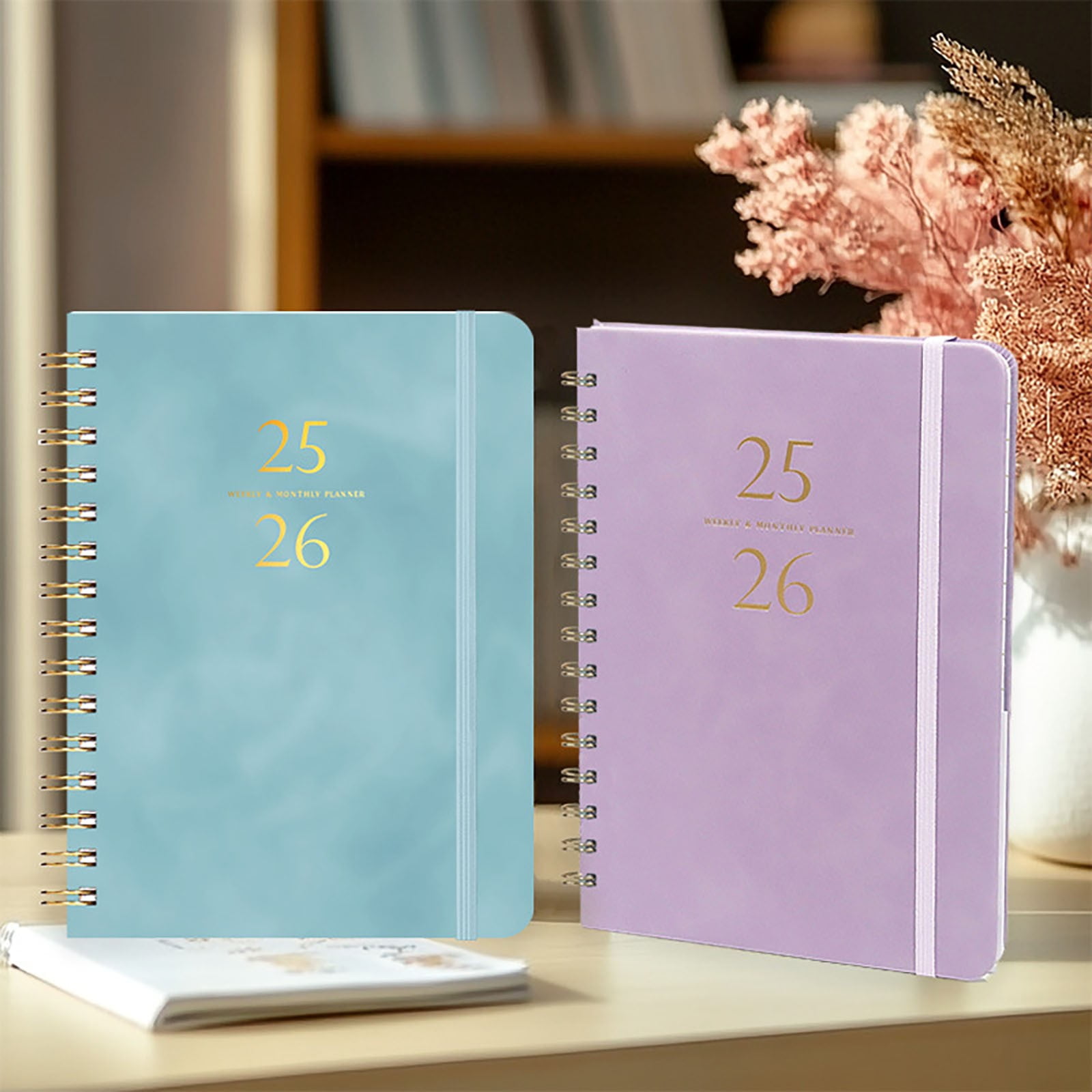 Xuniizn Academic Planner 2025-2026, Daily, Weekly & Monthly Planner, Journaling Notebooks for Work, Spiral Notebook, Twin-Wire Binding Day and Weekly Agenda for Work, Daily Planner Blue - Image 6