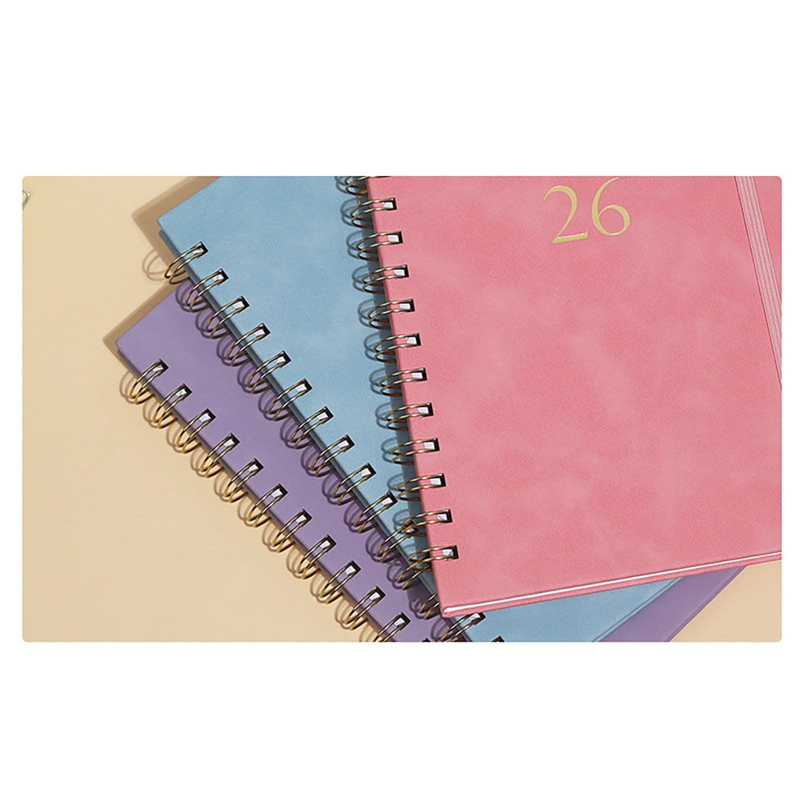Xuniizn Academic Planner 2025-2026, Daily, Weekly & Monthly Planner, Journaling Notebooks for Work, Spiral Notebook, Twin-Wire Binding Day and Weekly Agenda for Work, Daily Planner Pink - Image 6