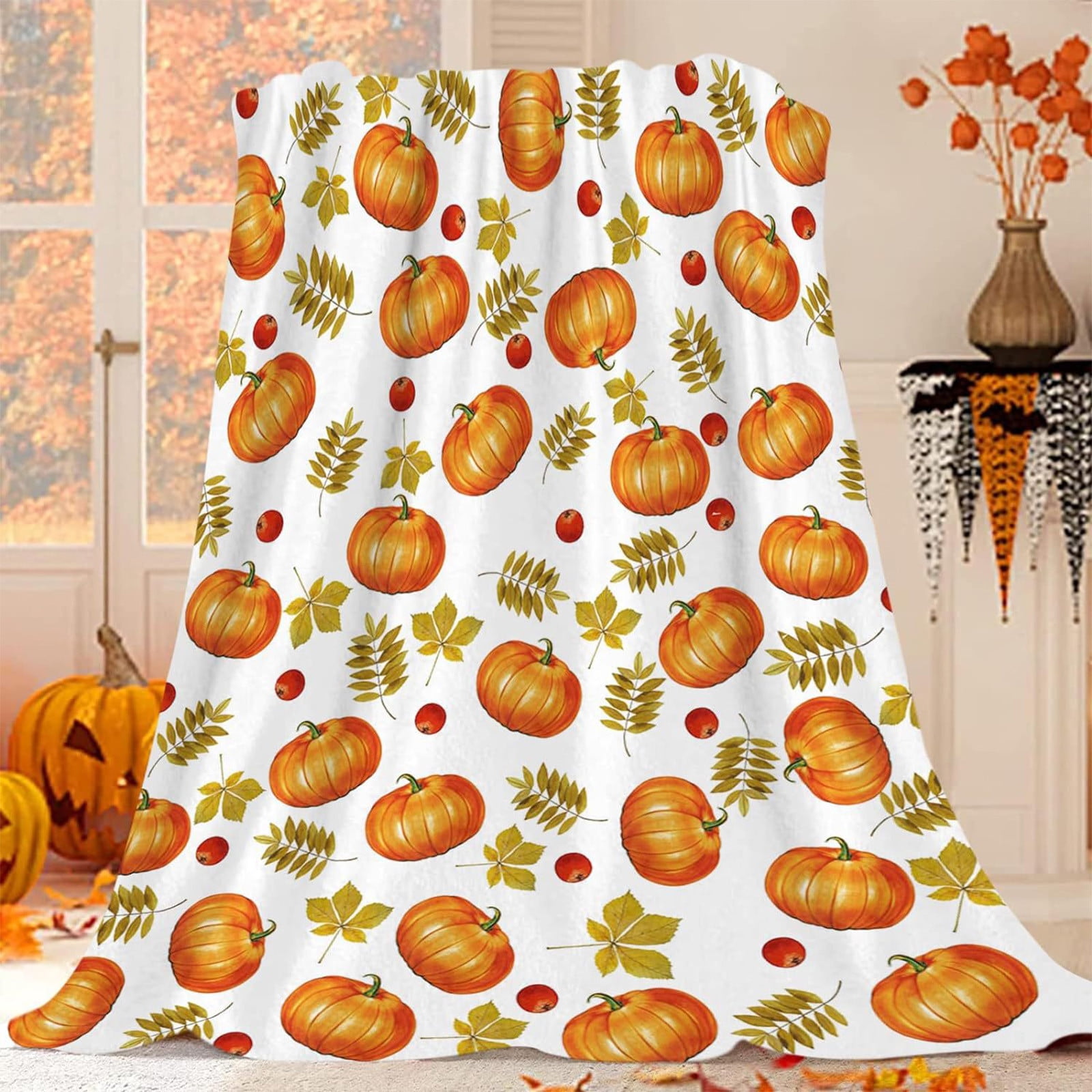 Xuniizn Fall Throw Blanket Breathable Fleece Blanket,28x39