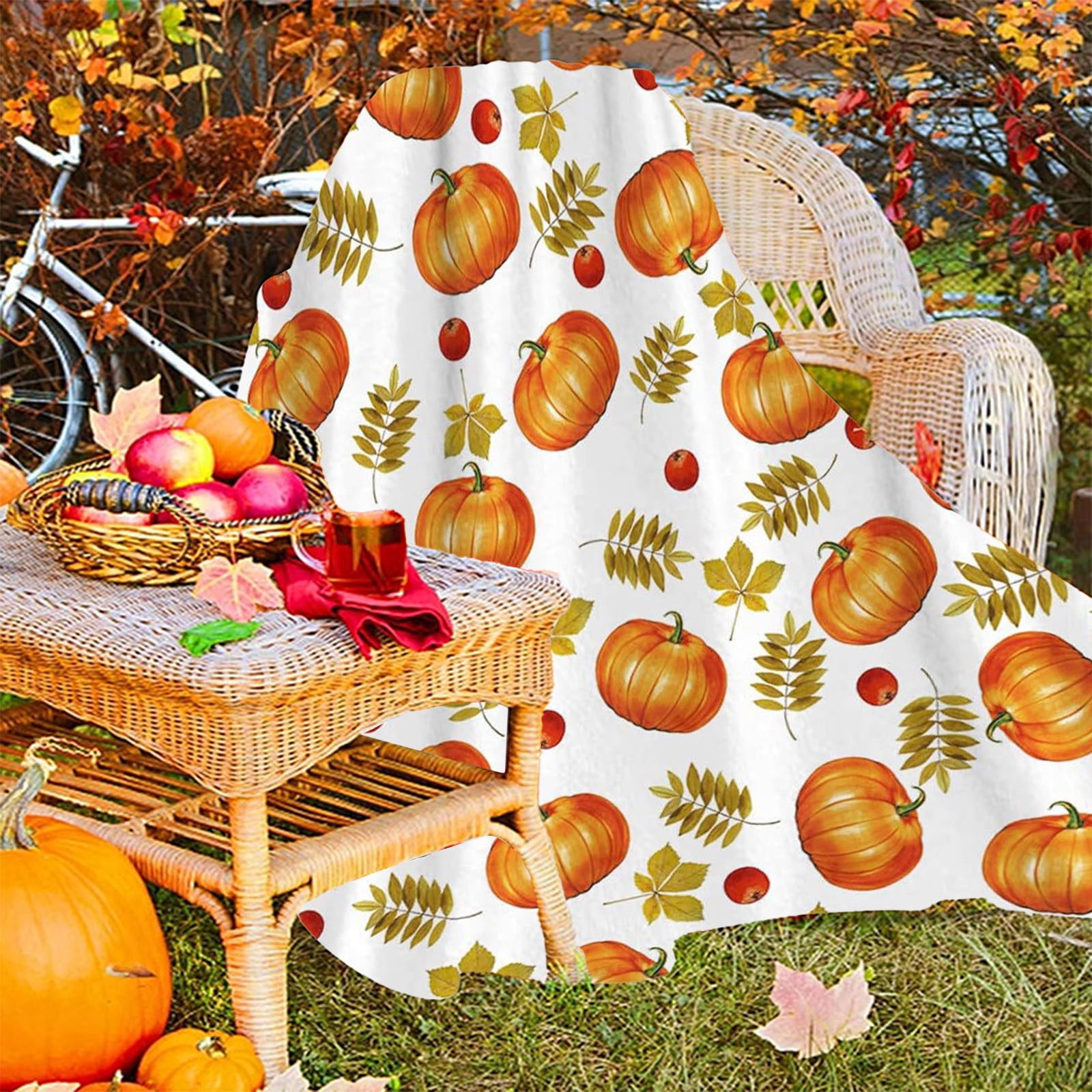 Xuniizn Fall Throw Blanket Breathable Fleece Blanket,28x39