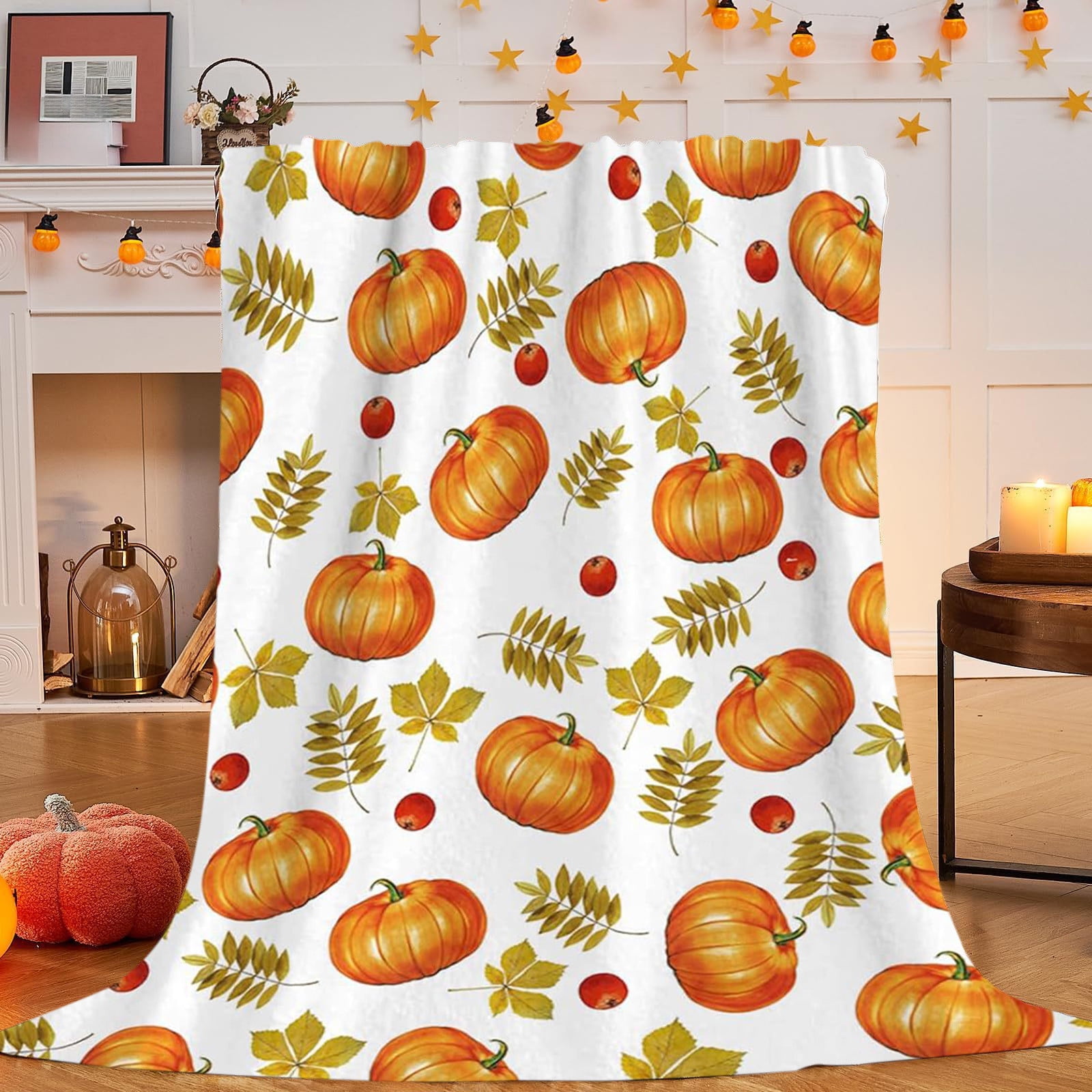 Xuniizn Fall Throw Blanket Breathable Fleece Blanket,28x39