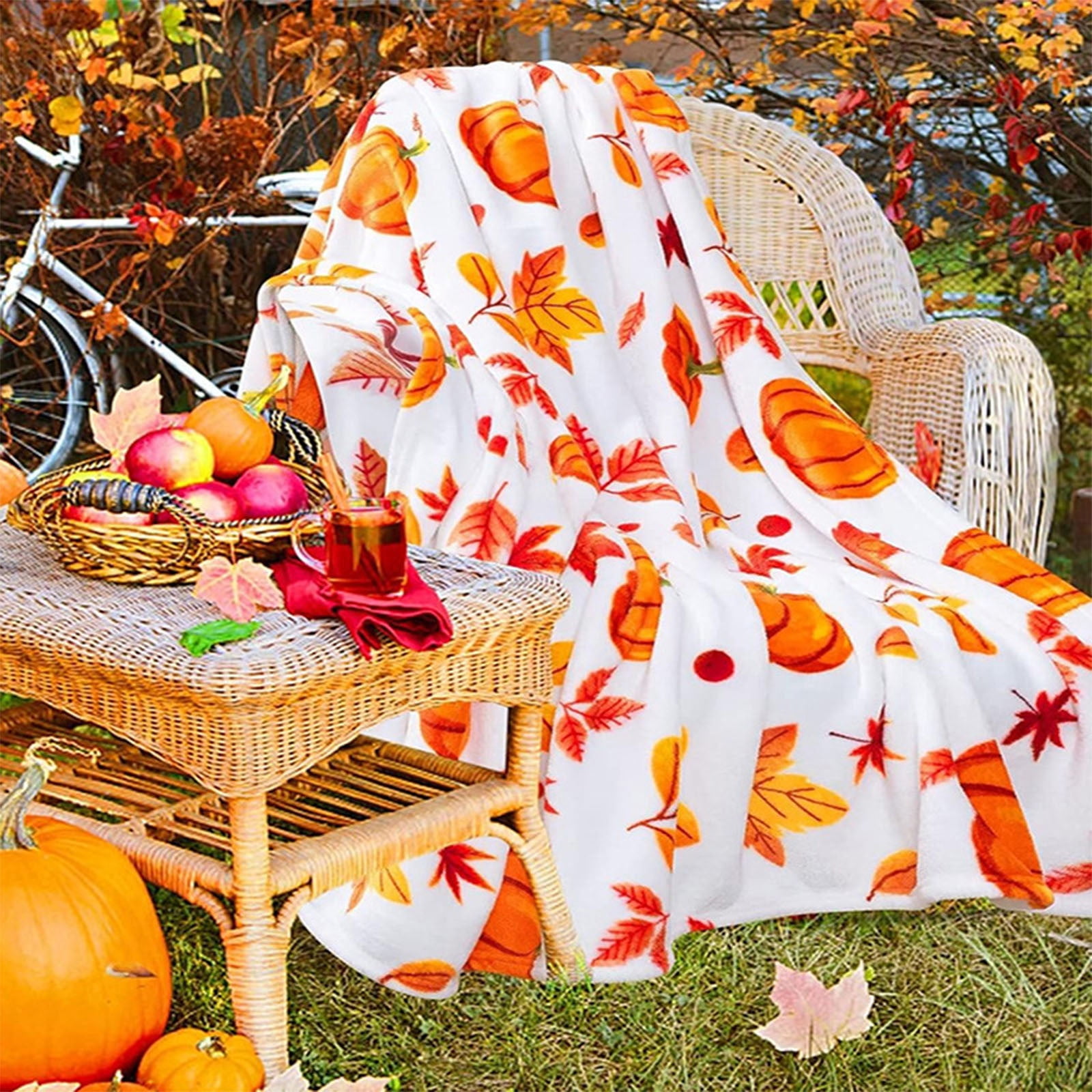 Xuniizn Fall Throw Blanket Breathable Fleece Blanket,28x39