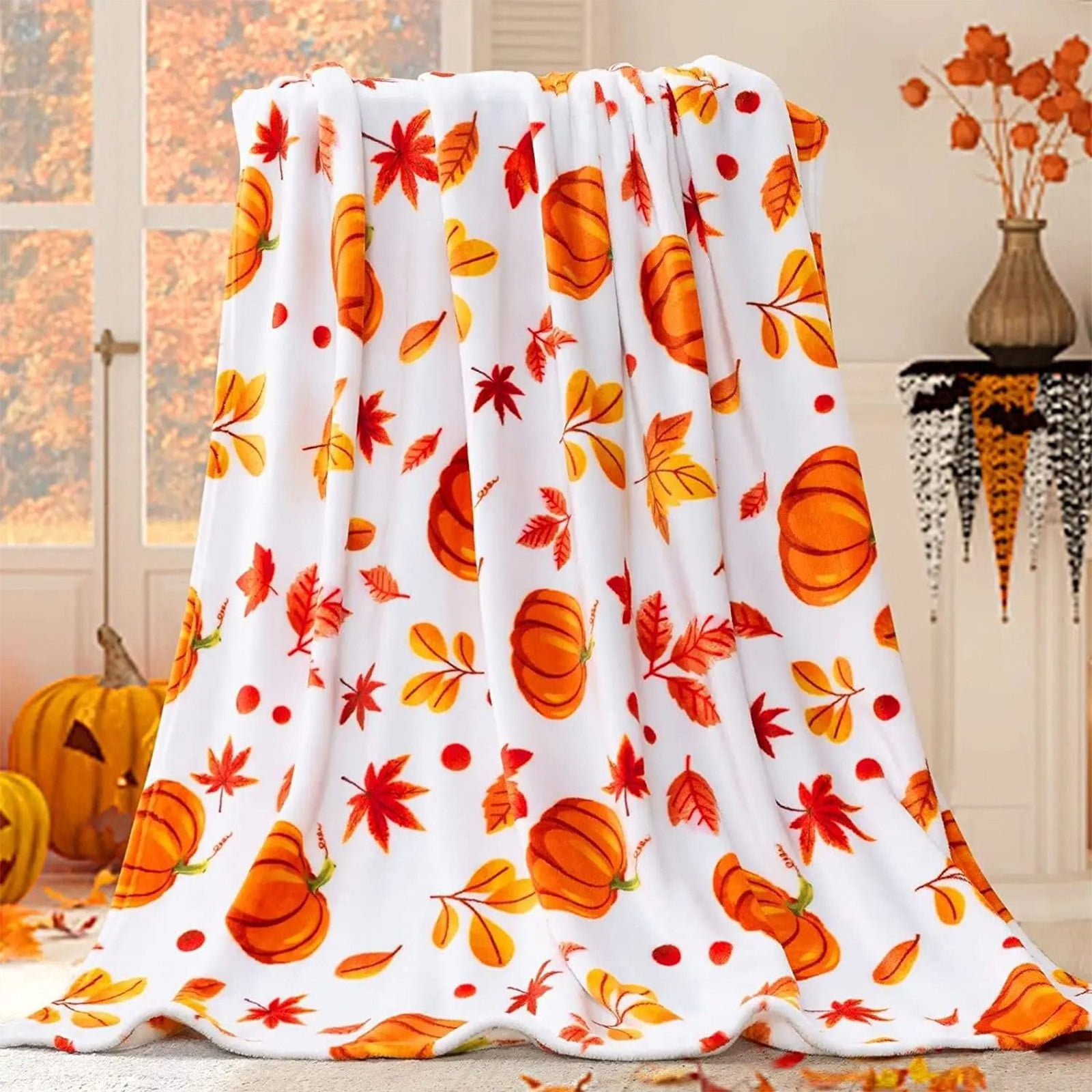 Xuniizn Fall Throw Blanket Breathable Fleece Blanket,28x39