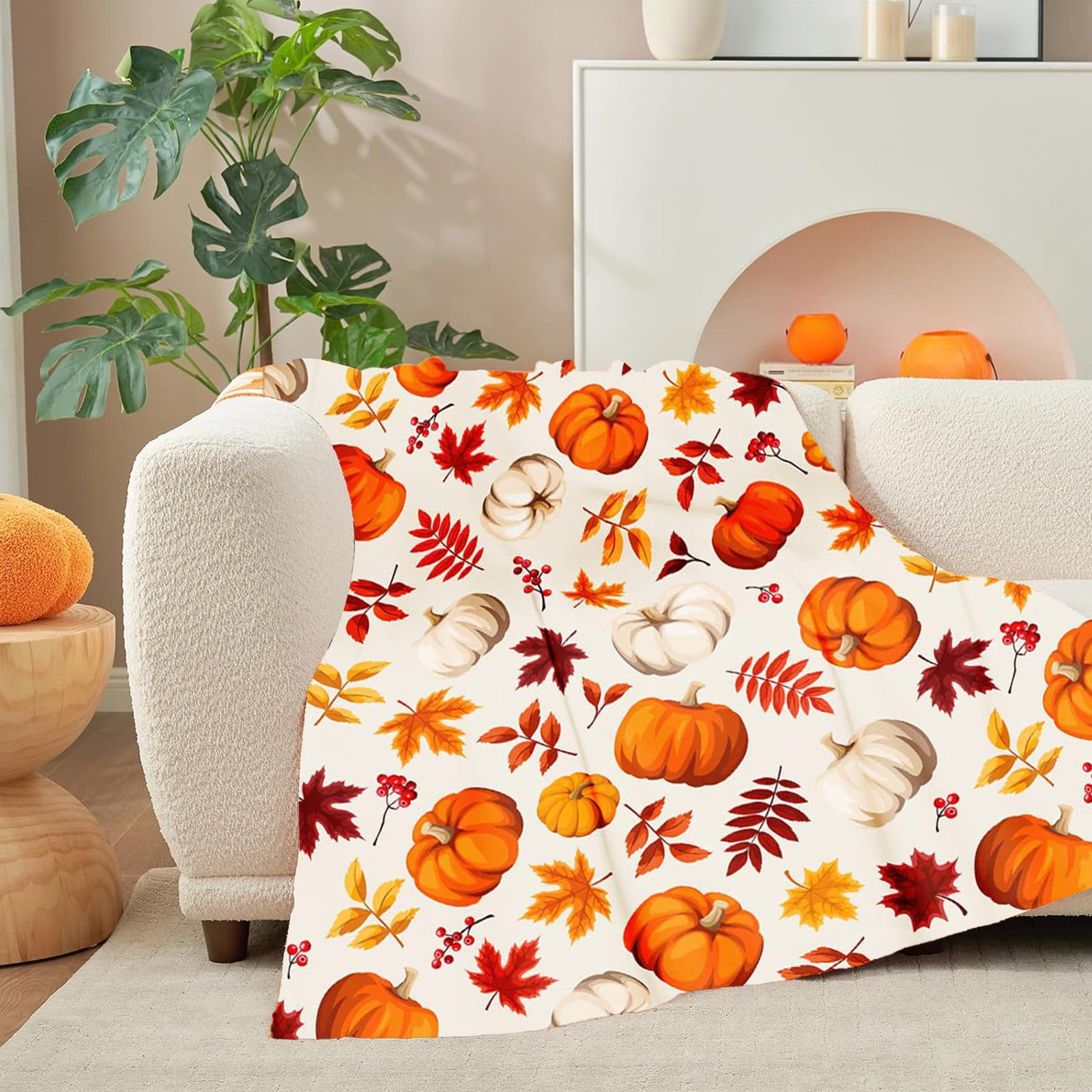 Xuniizn Fall Throw Blanket Breathable Fleece Blanket,28x39
