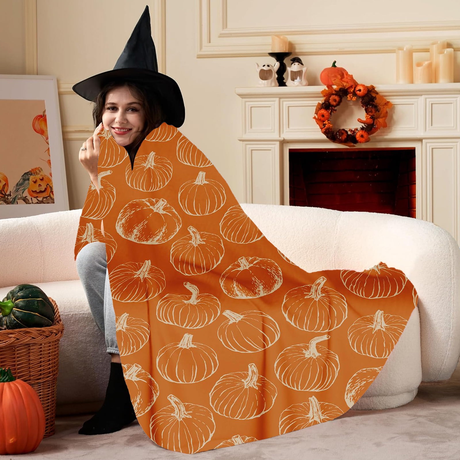 Xuniizn Fall Throw Blanket Breathable Fleece Blanket,28x39