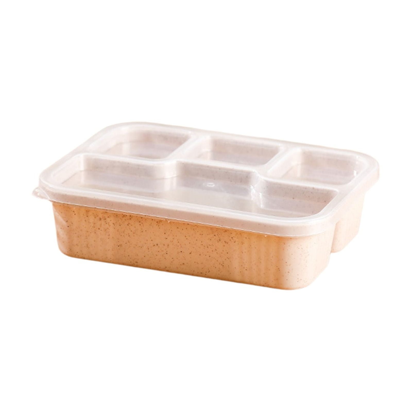 Xuniizn Bento Box Adult Lunch Box, Containers for Adults Men Women, Lunchable Food Container with Utensils, Sauce Jar, Muffin Liners, Microwave & Dishwasher Safe Beige - Image 3