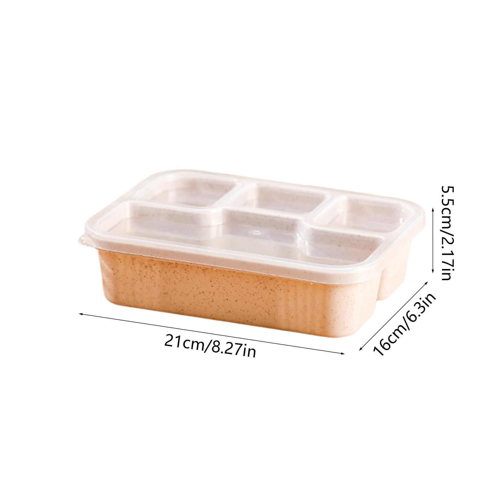 Xuniizn Bento Box Adult Lunch Box, Containers for Adults Men Women, Lunchable Food Container with Utensils, Sauce Jar, Muffin Liners, Microwave & Dishwasher Safe Beige - Image 4