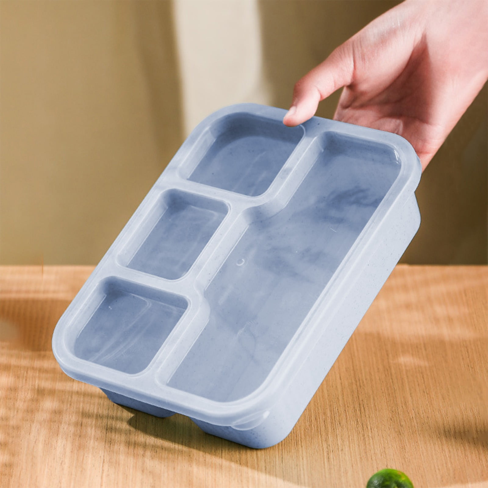 Xuniizn Bento Box Adult Lunch Box, Containers for Adults Men Women, Lunchable Food Container with Utensils, Sauce Jar, Muffin Liners, Microwave & Dishwasher Safe Blue#10 - Image 7