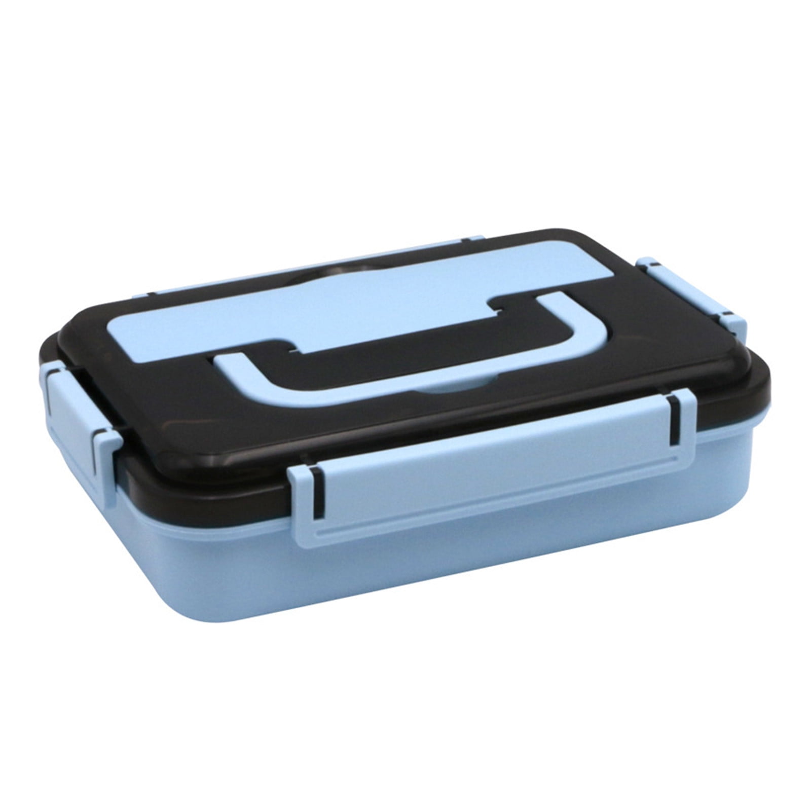 Xuniizn Bento Box Adult Lunch Box, Containers for Adults Men Women, Lunchable Food Container with Utensils, Sauce Jar, Muffin Liners, Microwave & Dishwasher Safe Blue#6 - Image 2