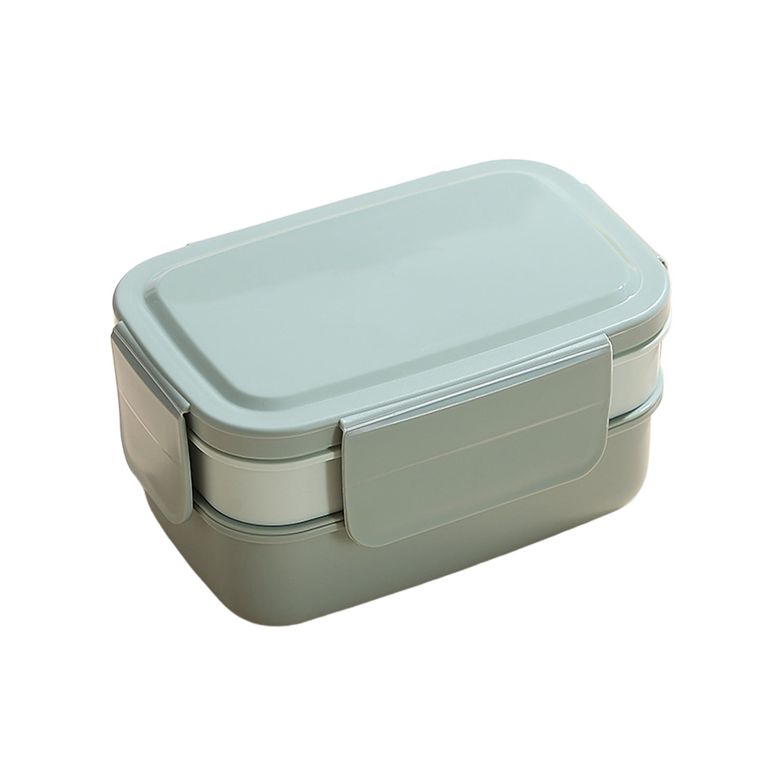 Xuniizn Bento Box Adult Lunch Box, Containers for Adults Men Women, Lunchable Food Container with Utensils, Sauce Jar, Muffin Liners, Microwave & Dishwasher Safe Green#3 - Image 3