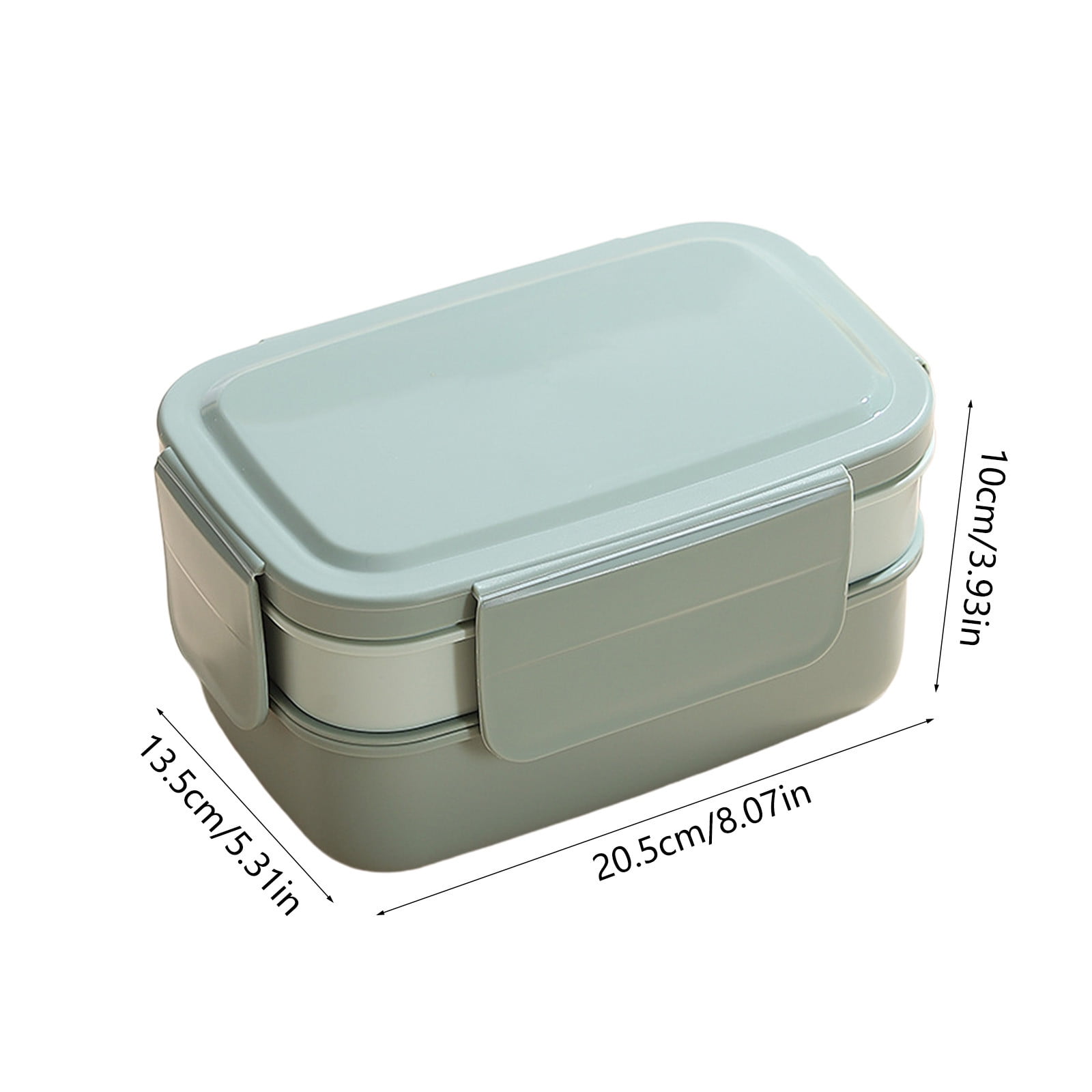 Xuniizn Bento Box Adult Lunch Box, Containers for Adults Men Women, Lunchable Food Container with Utensils, Sauce Jar, Muffin Liners, Microwave & Dishwasher Safe Green#3 - Image 4