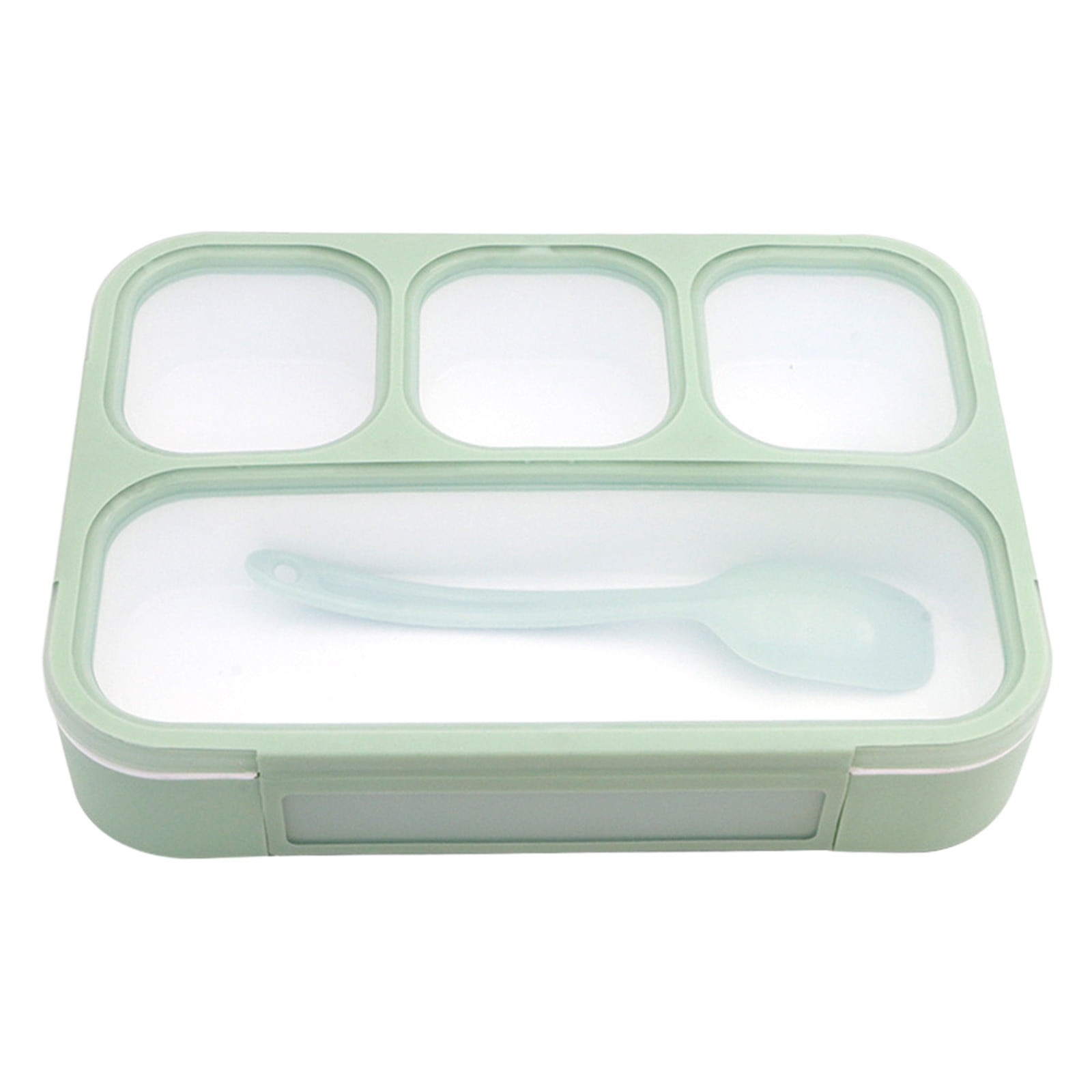 Xuniizn Bento Box Adult Lunch Box, Containers for Adults Men Women, Lunchable Food Container with Utensils, Sauce Jar, Muffin Liners, Microwave & Dishwasher Safe Green#4 - Image 3