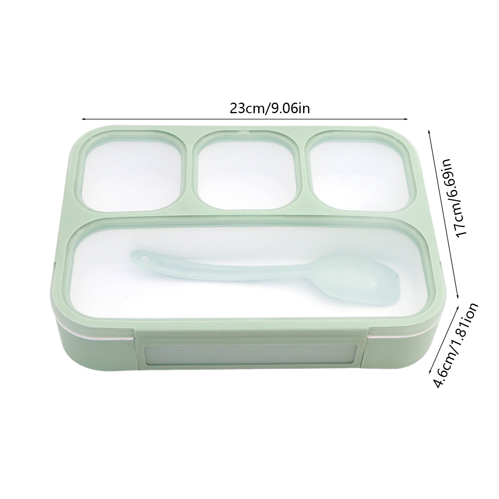 Xuniizn Bento Box Adult Lunch Box, Containers for Adults Men Women, Lunchable Food Container with Utensils, Sauce Jar, Muffin Liners, Microwave & Dishwasher Safe Green#4 - Image 4