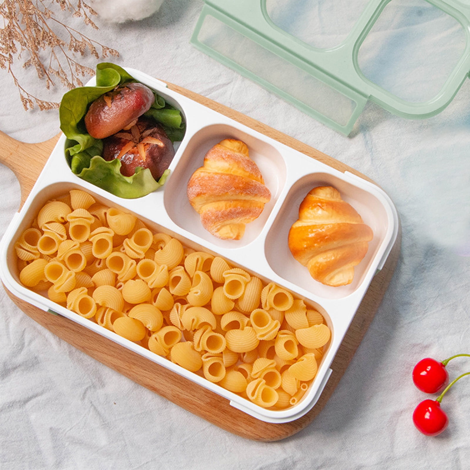 Xuniizn Bento Box Adult Lunch Box, Containers for Adults Men Women, Lunchable Food Container with Utensils, Sauce Jar, Muffin Liners, Microwave & Dishwasher Safe Green#4 - Image 5
