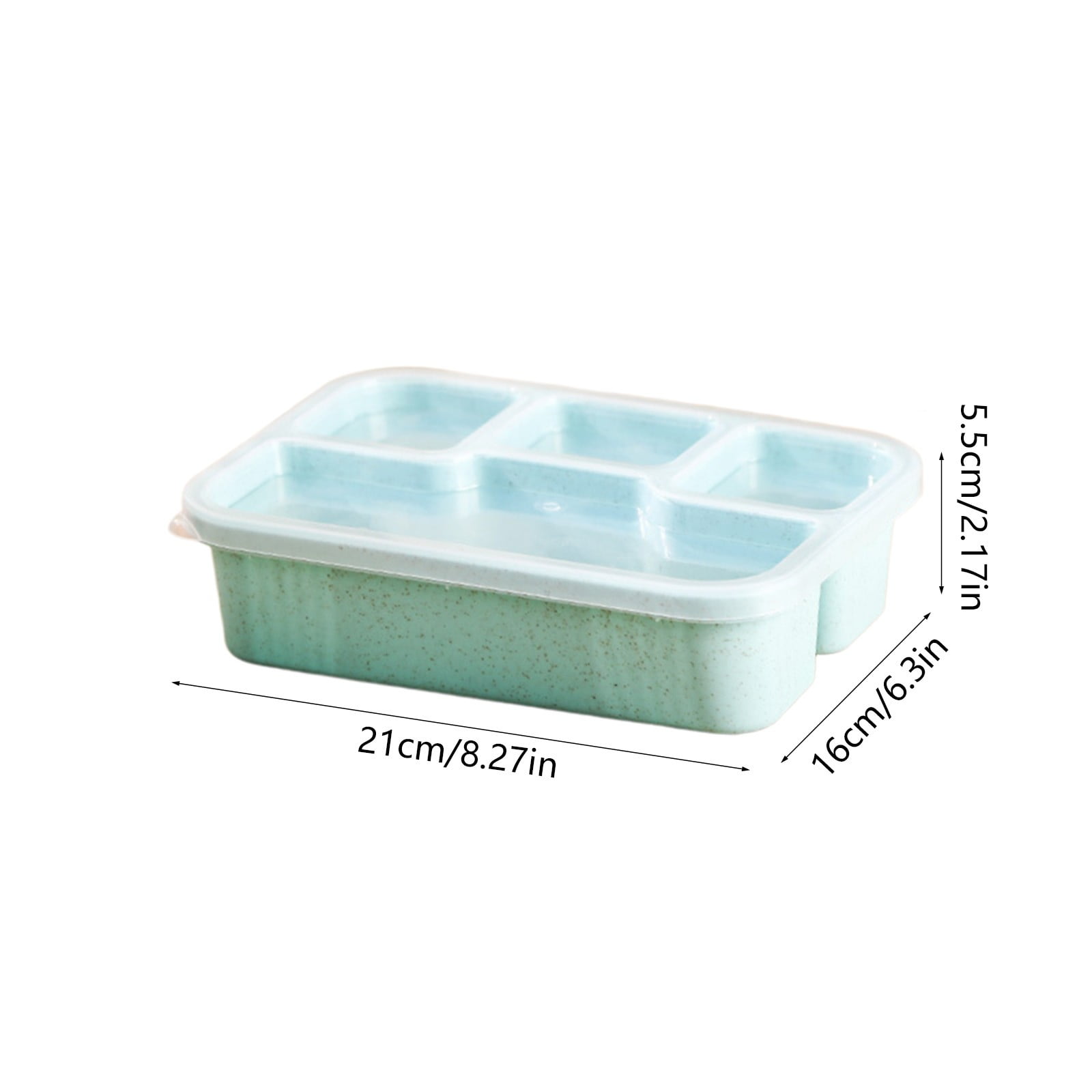 Xuniizn Bento Box Adult Lunch Box, Containers for Adults Men Women, Lunchable Food Container with Utensils, Sauce Jar, Muffin Liners, Microwave & Dishwasher Safe Green#6 - Image 4