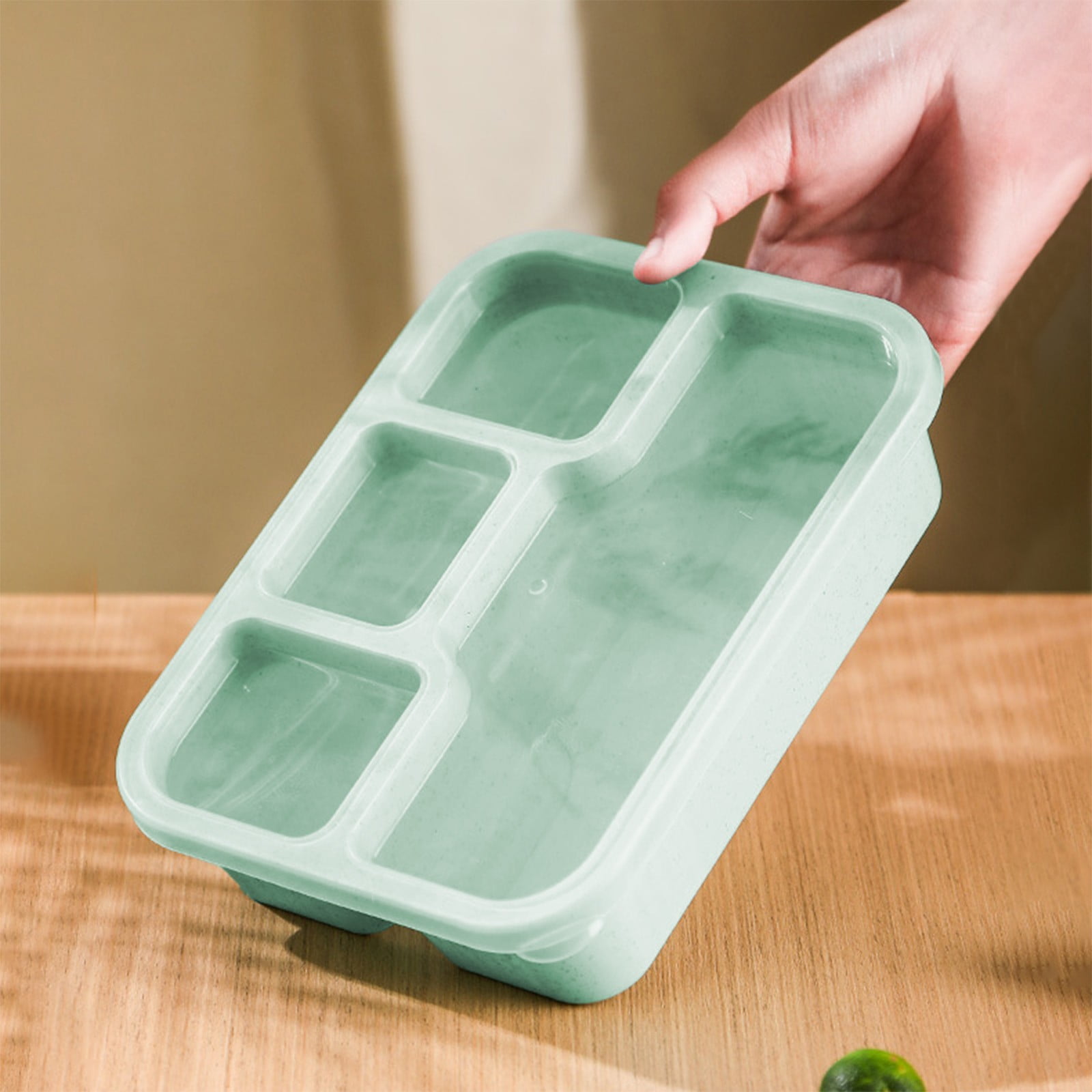 Xuniizn Bento Box Adult Lunch Box, Containers for Adults Men Women, Lunchable Food Container with Utensils, Sauce Jar, Muffin Liners, Microwave & Dishwasher Safe Green#6 - Image 7