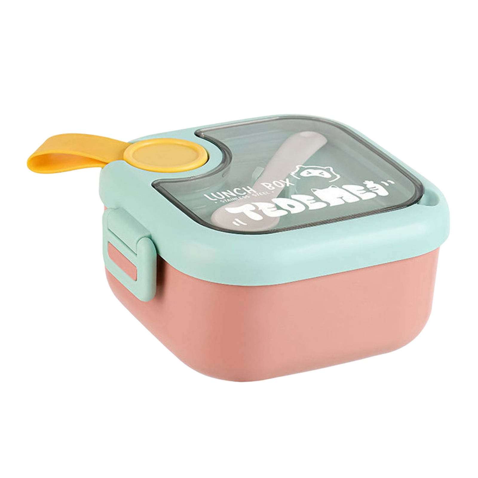 Xuniizn Bento Box Adult Lunch Box, Containers for Adults Men Women, Lunchable Food Container with Utensils, Sauce Jar, Muffin Liners, Microwave & Dishwasher Safe Pink#1 - Image 3