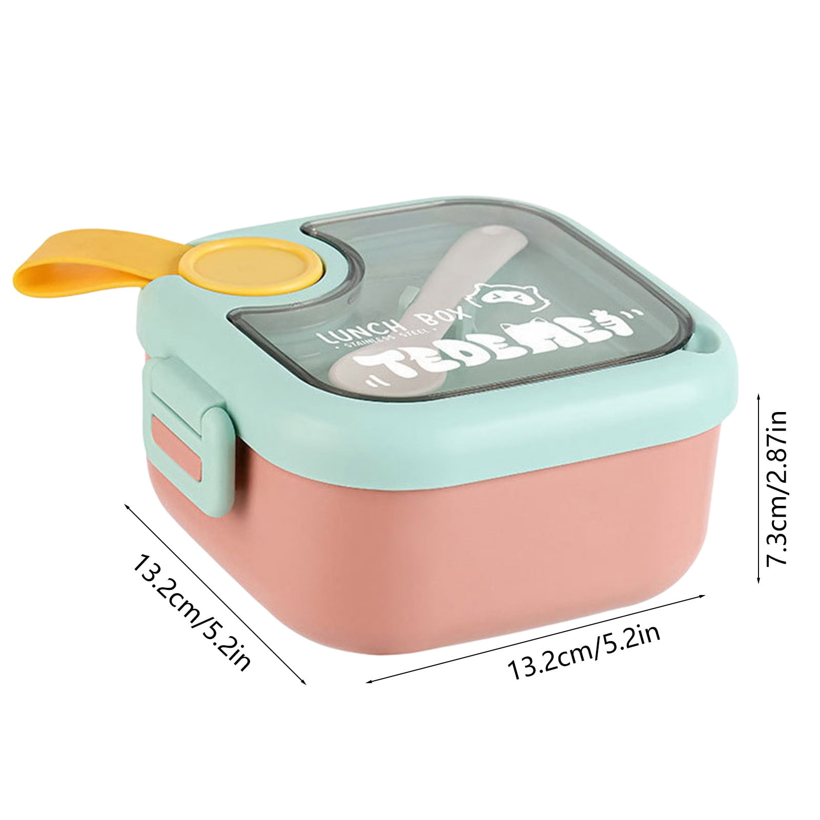 Xuniizn Bento Box Adult Lunch Box, Containers for Adults Men Women, Lunchable Food Container with Utensils, Sauce Jar, Muffin Liners, Microwave & Dishwasher Safe Pink#1 - Image 4