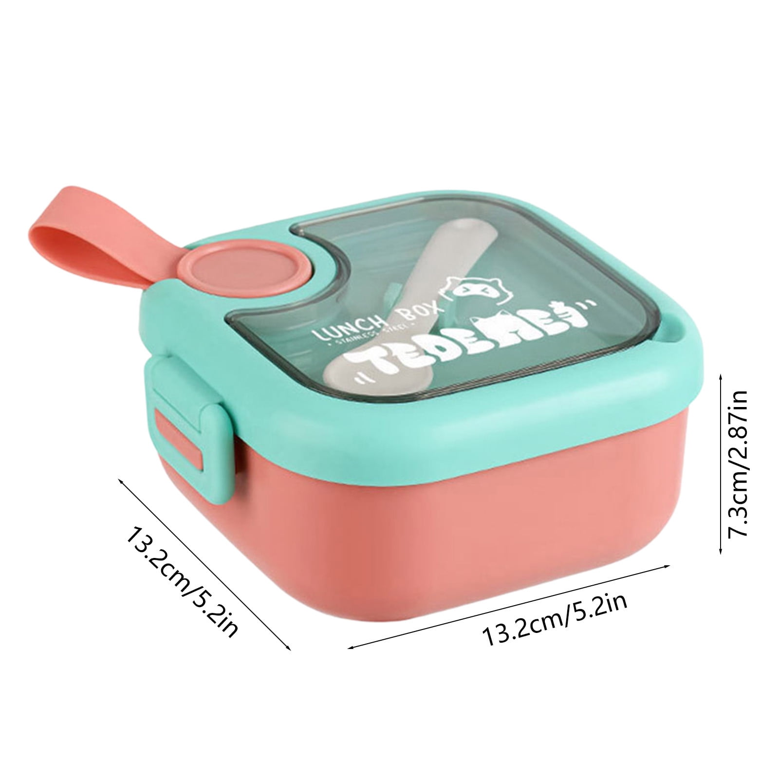Xuniizn Bento Box Adult Lunch Box, Containers for Adults Men Women, Lunchable Food Container with Utensils, Sauce Jar, Muffin Liners, Microwave & Dishwasher Safe Pink#2 - Image 4