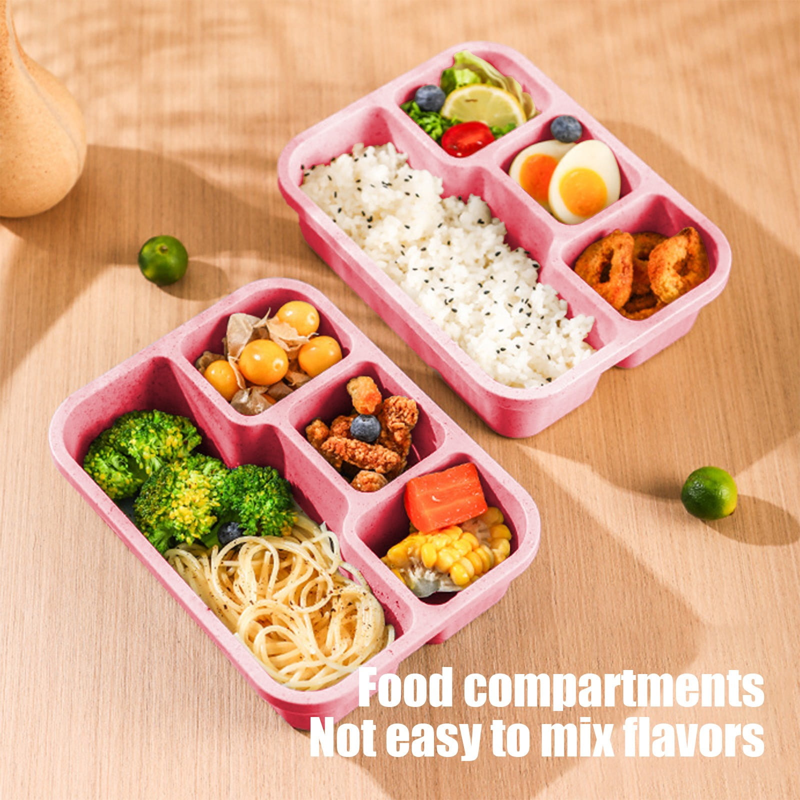 Xuniizn Bento Box Adult Lunch Box, Containers for Adults Men Women, Lunchable Food Container with Utensils, Sauce Jar, Muffin Liners, Microwave & Dishwasher Safe Pink#7 - Image 6