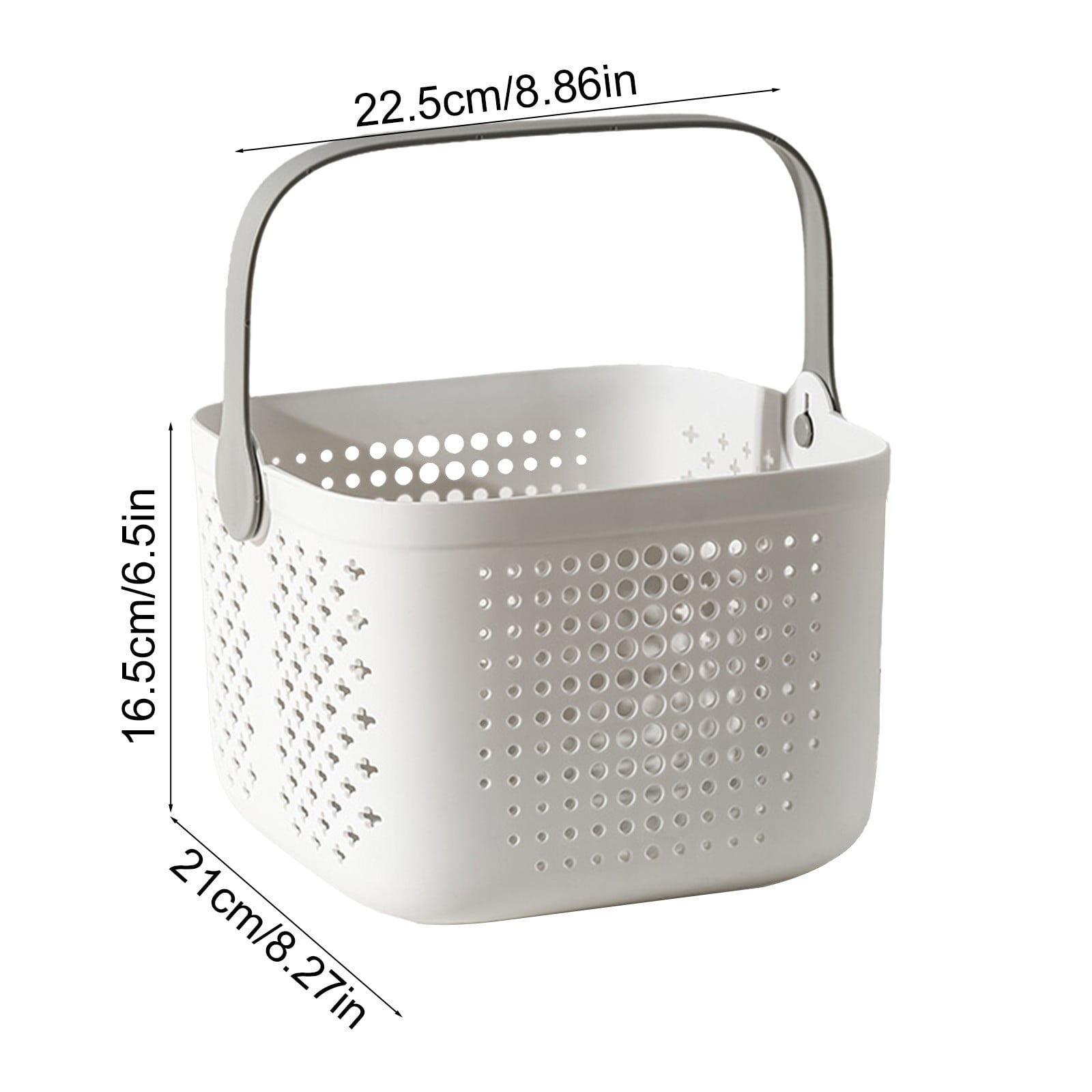 Xuniizn Plastic Shower Caddy Portable Bucket, Cleaning Shower Basket with Handle Compartments Storage Organizer for Bathroom Kitchen College Dorm Sink A - Image 4