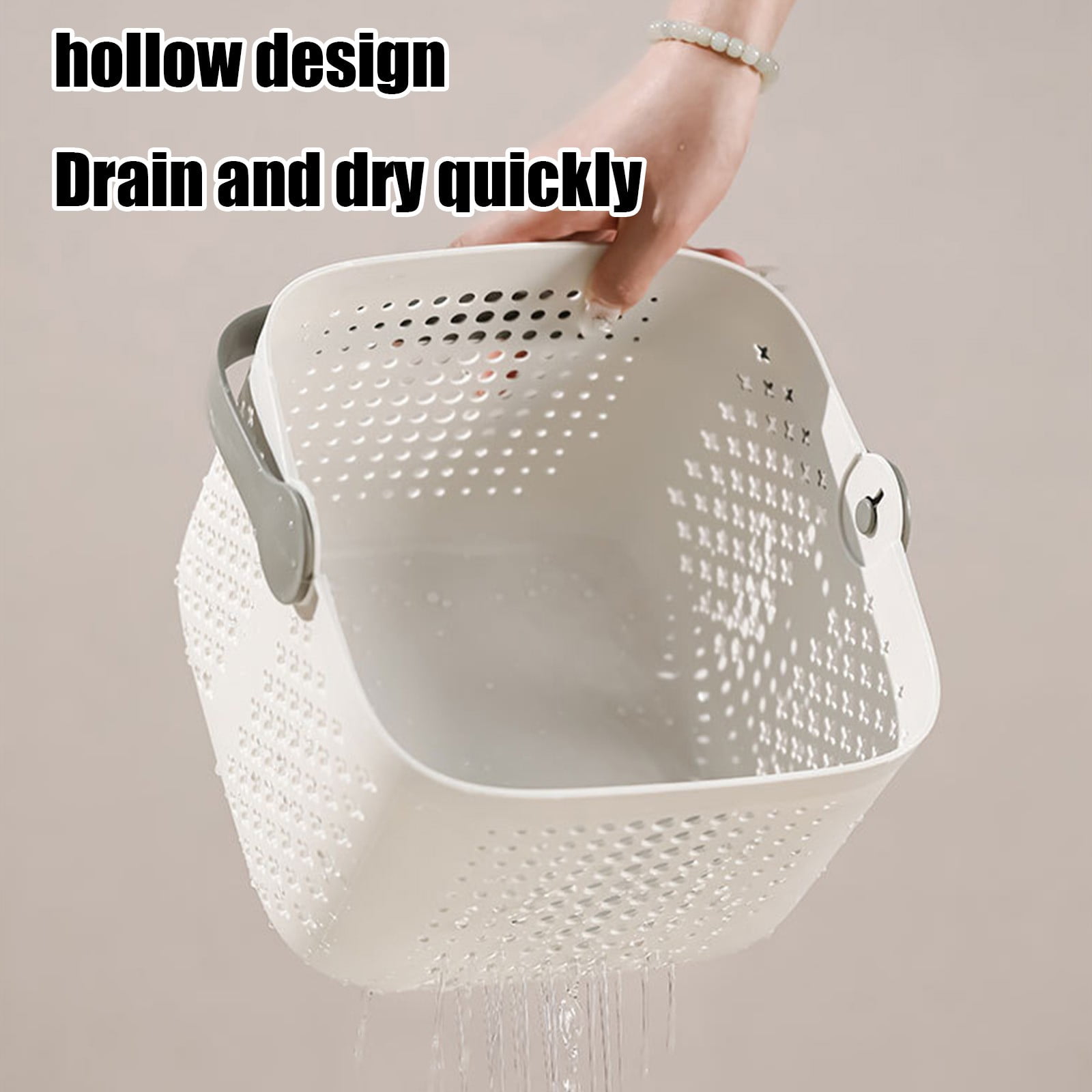 Xuniizn Plastic Shower Caddy Portable Bucket, Cleaning Shower Basket with Handle Compartments Storage Organizer for Bathroom Kitchen College Dorm Sink A - Image 6