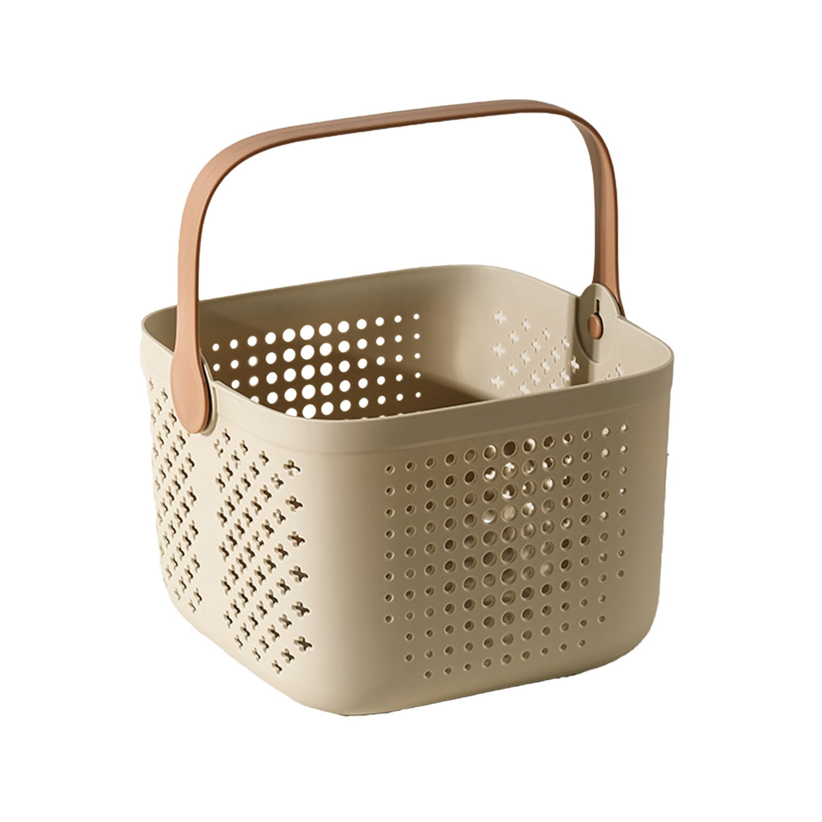 Xuniizn Plastic Shower Caddy Portable Bucket, Cleaning Shower Basket with Handle Compartments Storage Organizer for Bathroom Kitchen College Dorm Sink B - Image 3