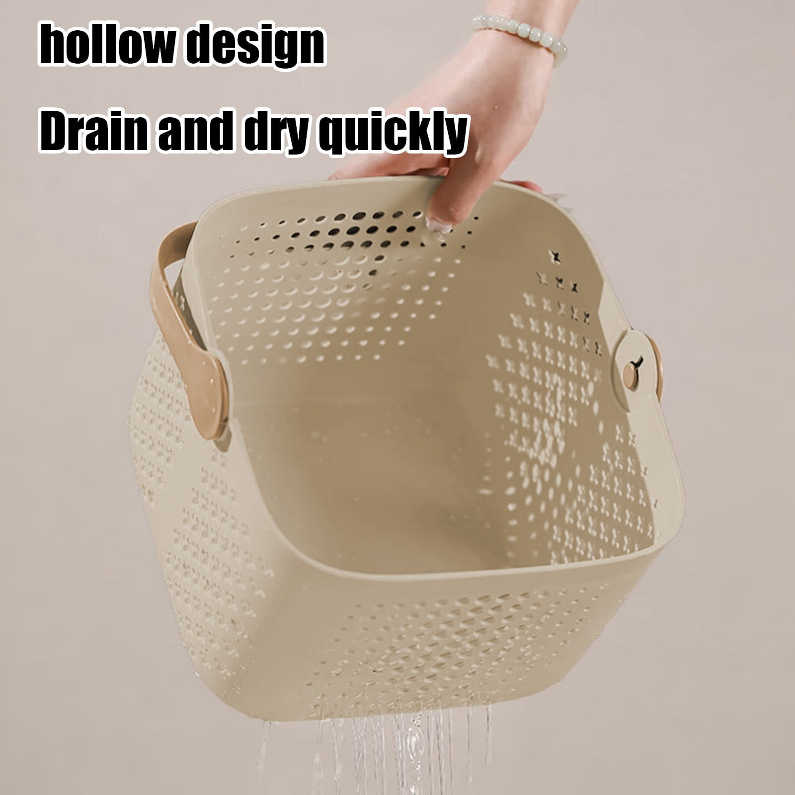 Xuniizn Plastic Shower Caddy Portable Bucket, Cleaning Shower Basket with Handle Compartments Storage Organizer for Bathroom Kitchen College Dorm Sink B - Image 6