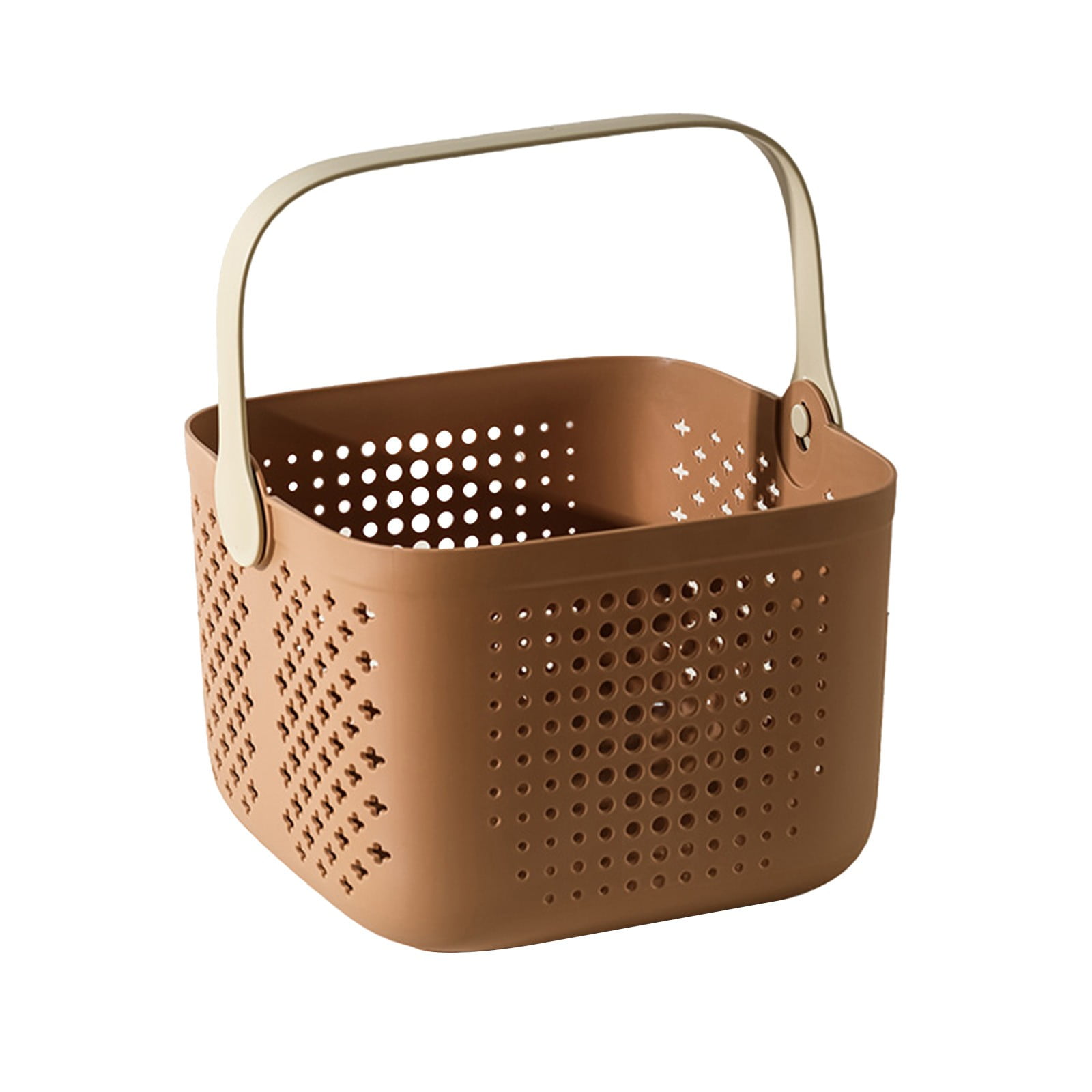 Xuniizn Plastic Shower Caddy Portable Bucket, Cleaning Shower Basket with Handle Compartments Storage Organizer for Bathroom Kitchen College Dorm Sink C - Image 3