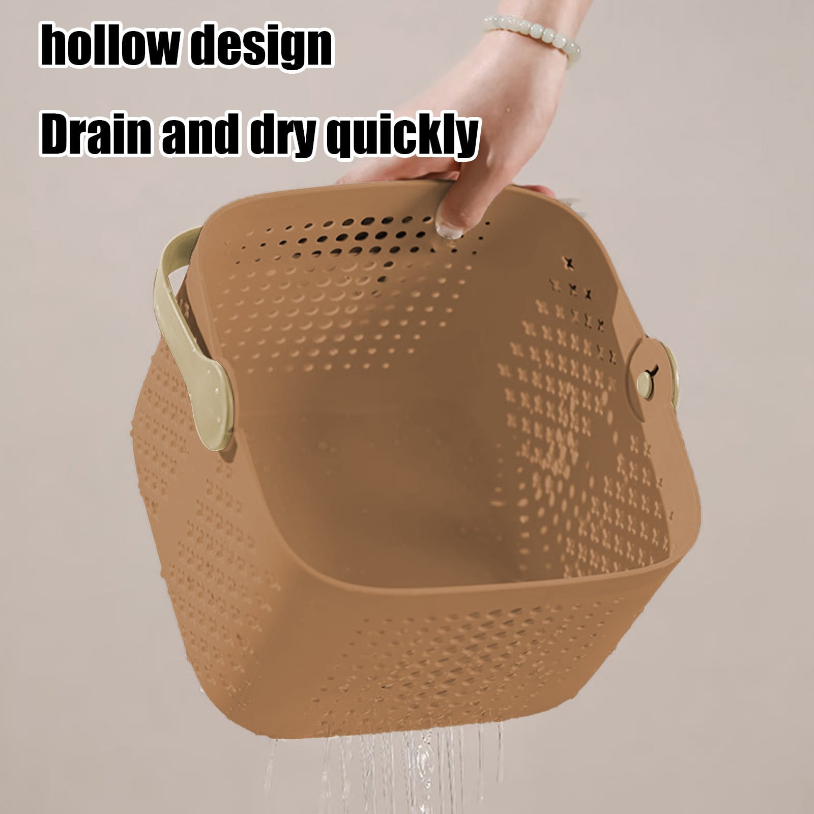 Xuniizn Plastic Shower Caddy Portable Bucket, Cleaning Shower Basket with Handle Compartments Storage Organizer for Bathroom Kitchen College Dorm Sink C - Image 6