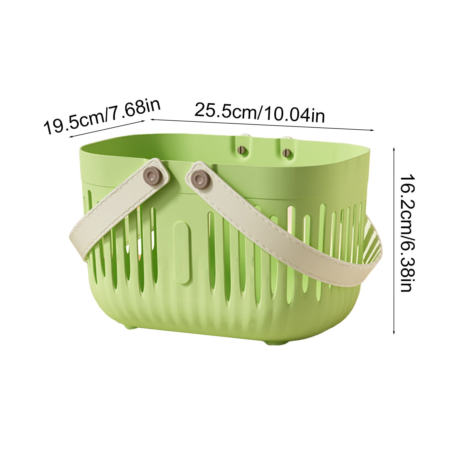 Xuniizn Plastic Shower Caddy Portable Bucket, Cleaning Shower Basket with Handle Compartments Storage Organizer for Bathroom Kitchen College Dorm Sink Green - Image 4