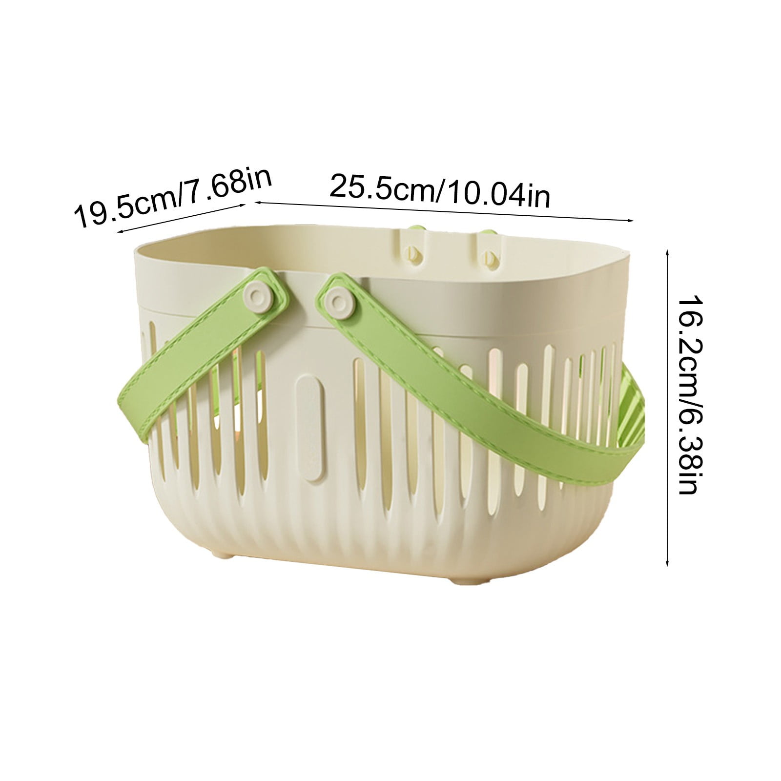 Xuniizn Plastic Shower Caddy Portable Bucket, Cleaning Shower Basket with Handle Compartments Storage Organizer for Bathroom Kitchen College Dorm Sink White#1 - Image 4