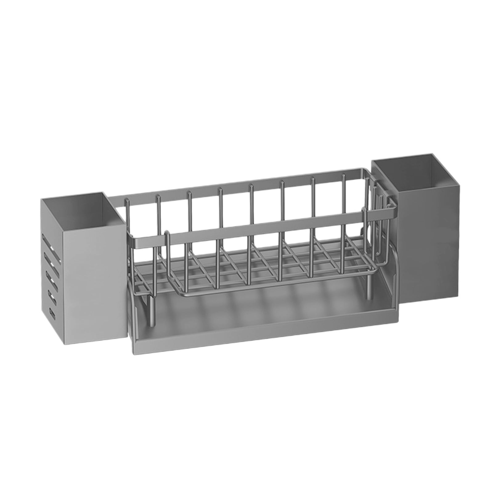 Xuniizn Pantry Organizers and Storage - Kitchen Organizers and Storage Rack, Sink Countertop Multifunctional Holder for Rags, Chopsticks, Knives & Forks - Kitchen Organization & Storage Solution Gray - Image 3