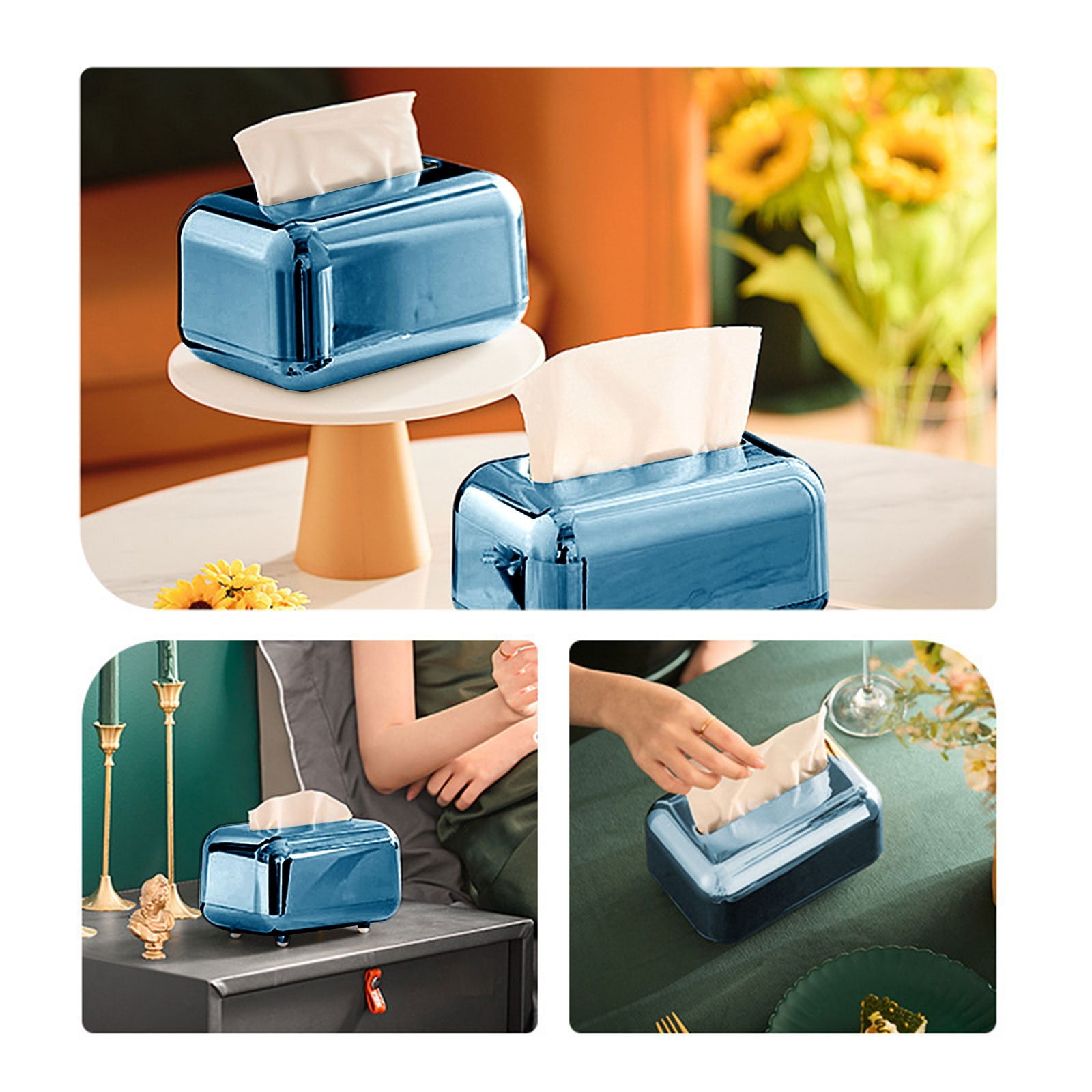 Xuniizn Tissue Box Cover Square 6x4x5