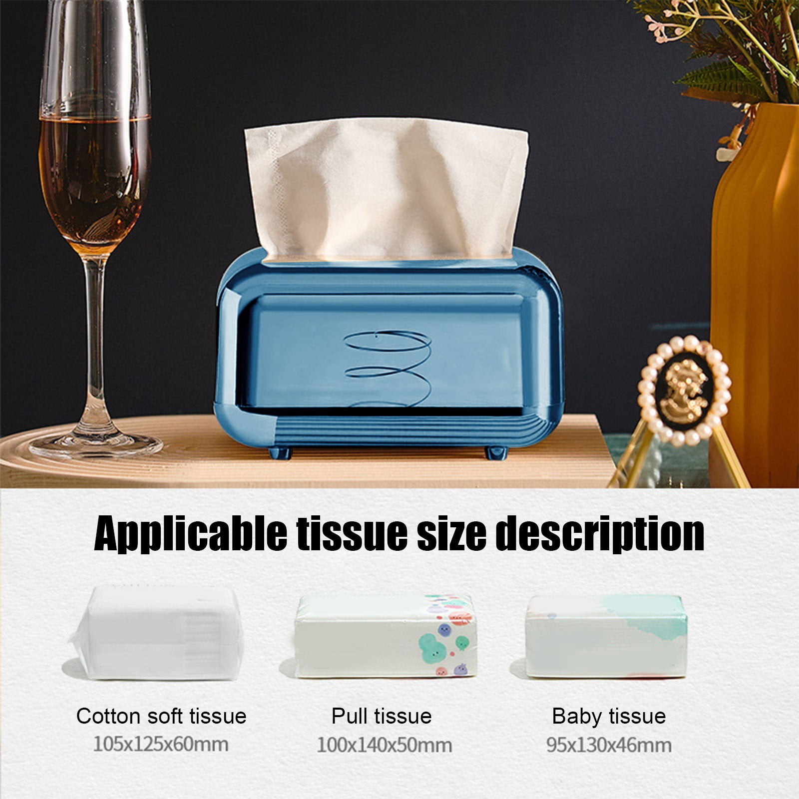 Xuniizn Tissue Box Cover Square 6x4x5