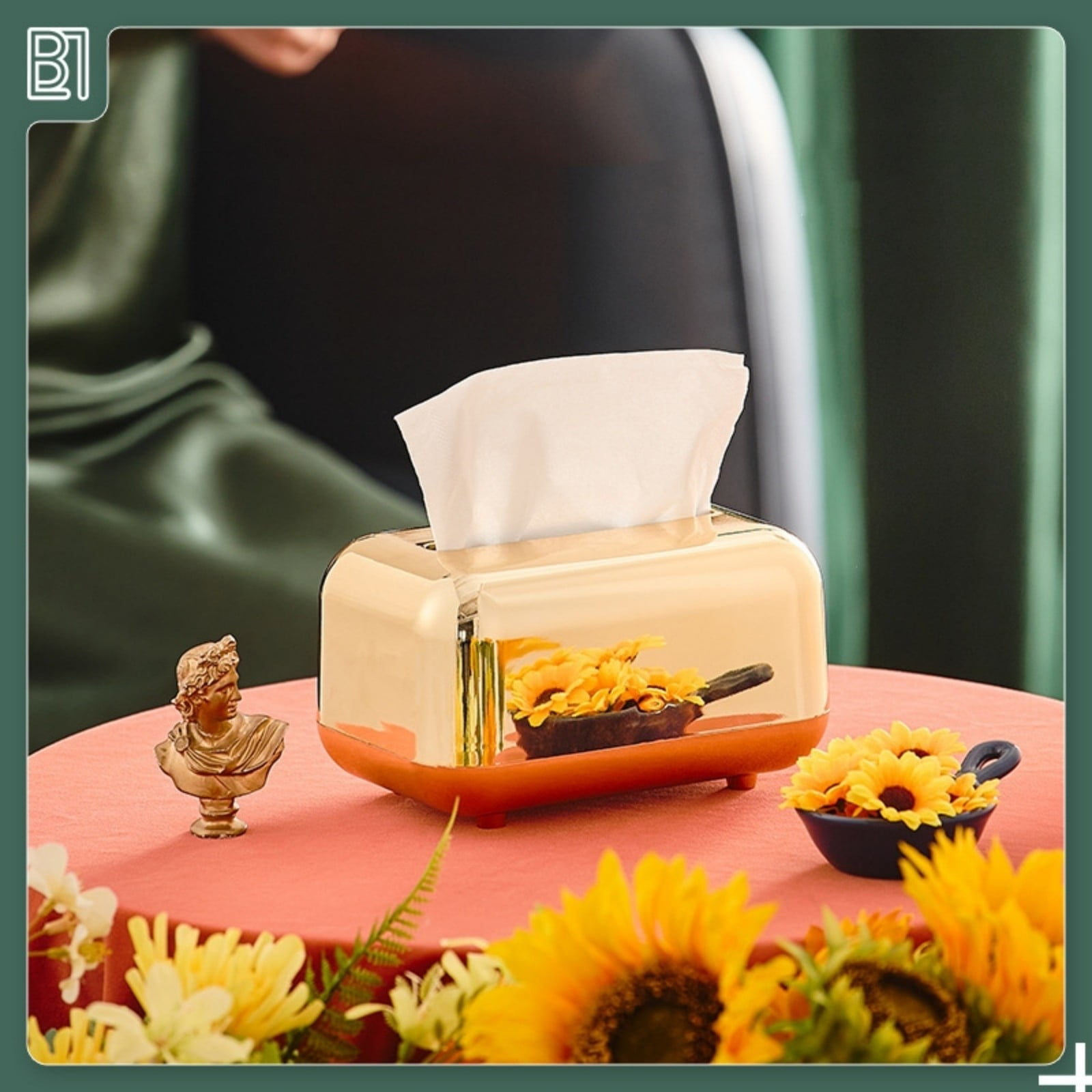 Xuniizn Tissue Box Cover Square 6x4x5