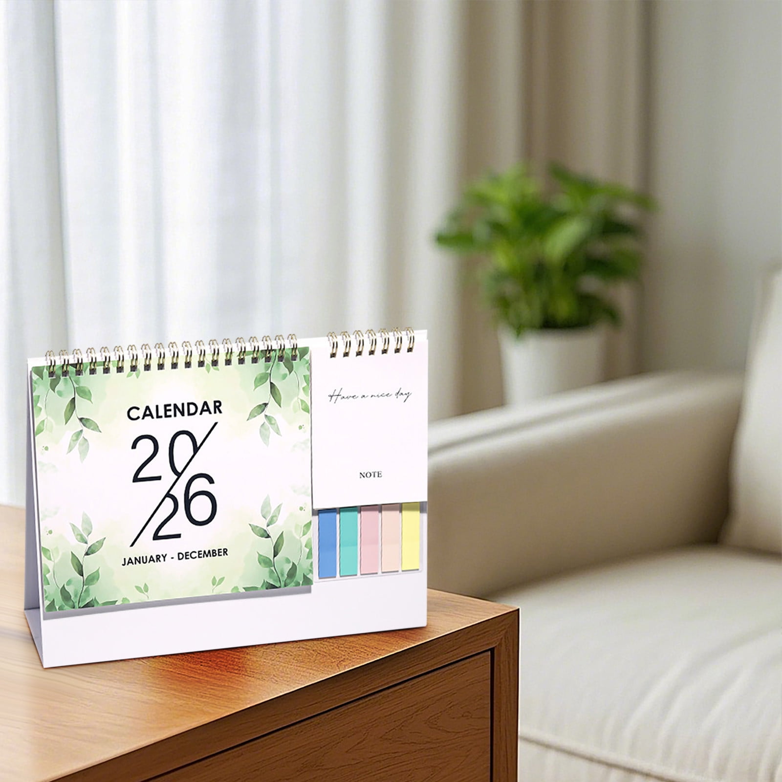 Dmlowu 2026 Desk Calendar - 8x10 inch Desk Calendar 2026-2027, 12 Months Desk Calendar Runs From January 2026 To December 2026, Exquisite Desk Calendar 2026 A - Image 2