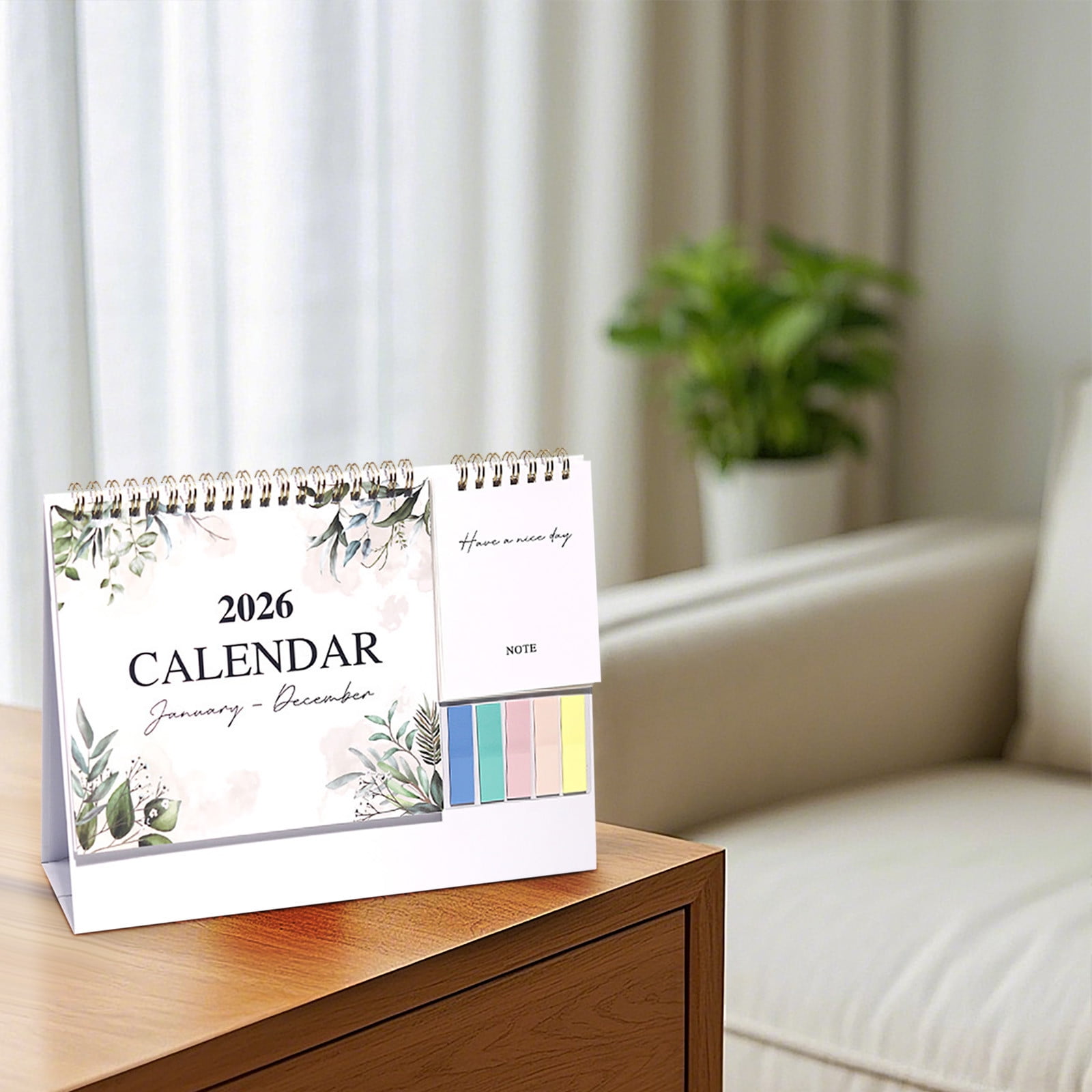 Dmlowu 2026 Desk Calendar - 8x10 inch Desk Calendar 2026-2027, 12 Months Desk Calendar Runs From January 2026 To December 2026, Exquisite Desk Calendar 2026 B - Image 2