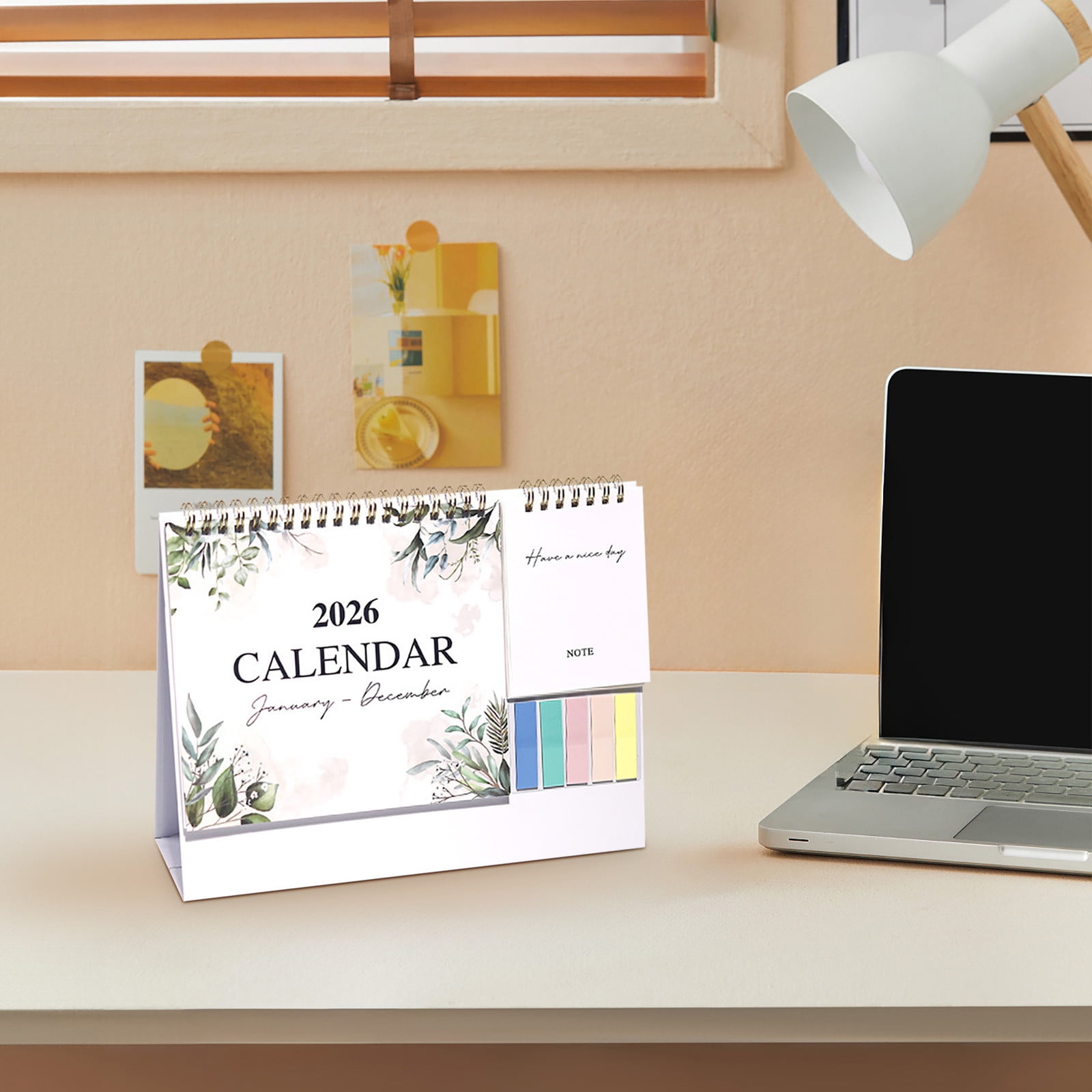 Dmlowu 2026 Desk Calendar - 8x10 inch Desk Calendar 2026-2027, 12 Months Desk Calendar Runs From January 2026 To December 2026, Exquisite Desk Calendar 2026 B - Image 3