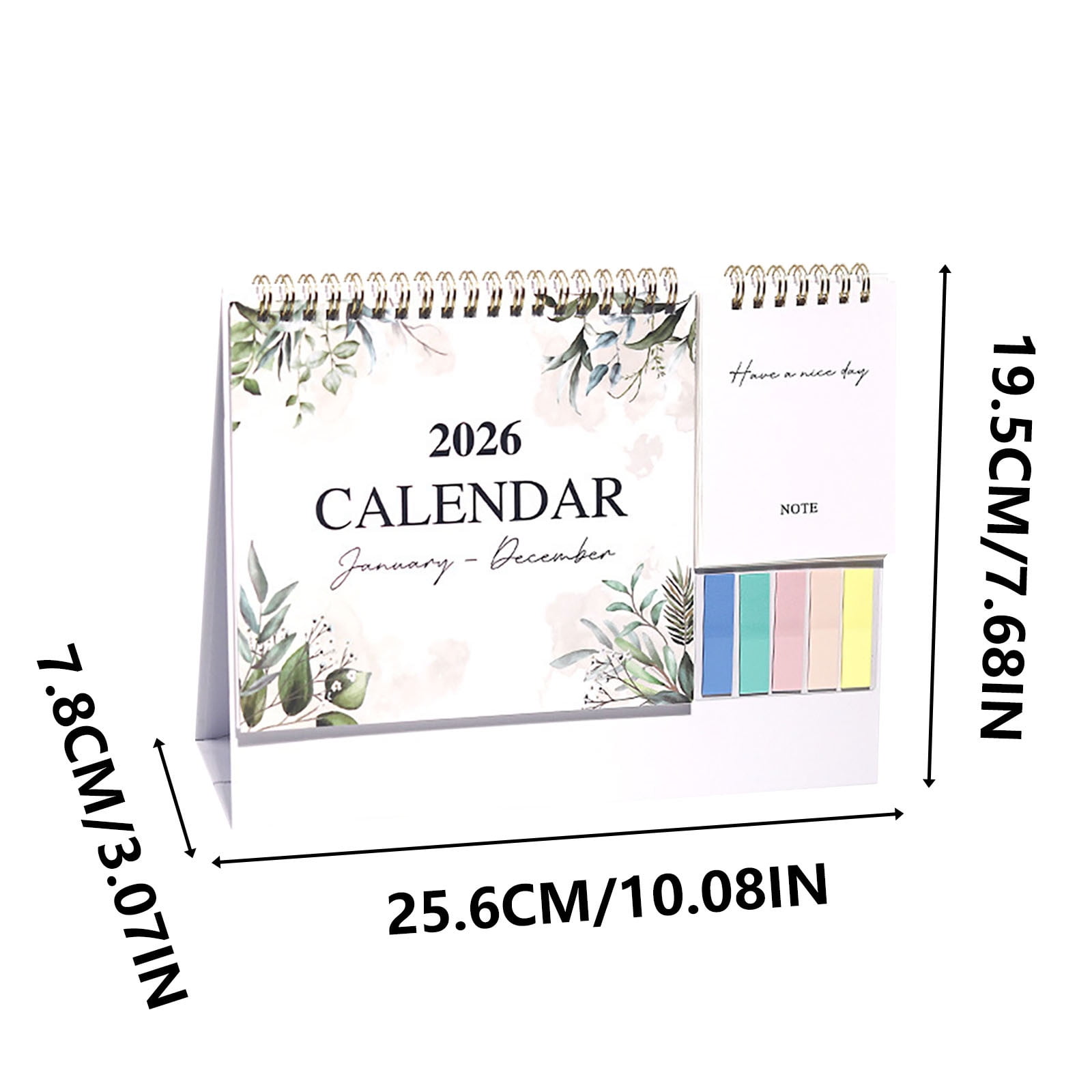 Dmlowu 2026 Desk Calendar - 8x10 inch Desk Calendar 2026-2027, 12 Months Desk Calendar Runs From January 2026 To December 2026, Exquisite Desk Calendar 2026 B - Image 4