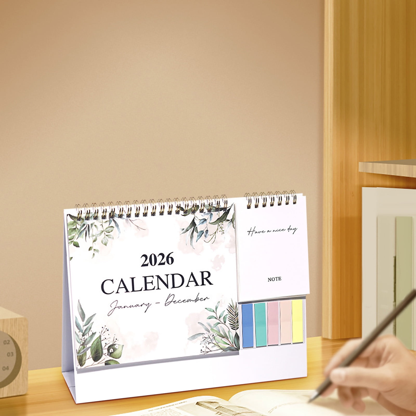 Dmlowu 2026 Desk Calendar - 8x10 inch Desk Calendar 2026-2027, 12 Months Desk Calendar Runs From January 2026 To December 2026, Exquisite Desk Calendar 2026 B - Image 6