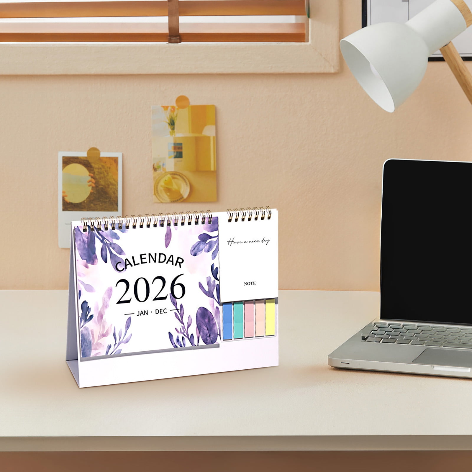 Dmlowu 2026 Desk Calendar - 8x10 inch Desk Calendar 2026-2027, 12 Months Desk Calendar Runs From January 2026 To December 2026, Exquisite Desk Calendar 2026 C - Image 3