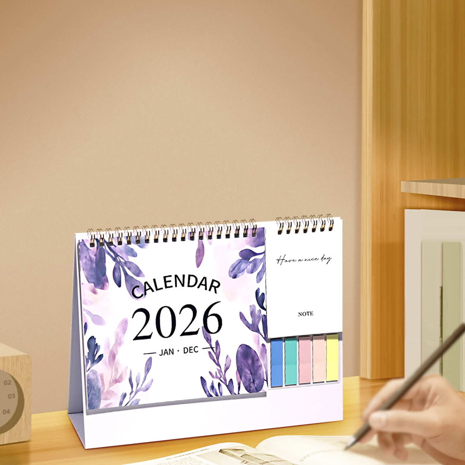 Dmlowu 2026 Desk Calendar - 8x10 inch Desk Calendar 2026-2027, 12 Months Desk Calendar Runs From January 2026 To December 2026, Exquisite Desk Calendar 2026 C - Image 6