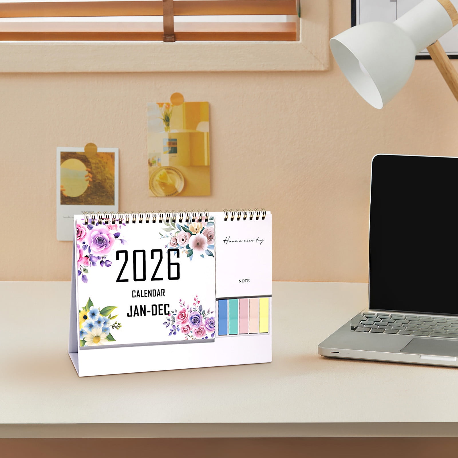Dmlowu 2026 Desk Calendar - 8x10 inch Desk Calendar 2026-2027, 12 Months Desk Calendar Runs From January 2026 To December 2026, Exquisite Desk Calendar 2026 D - Image 3